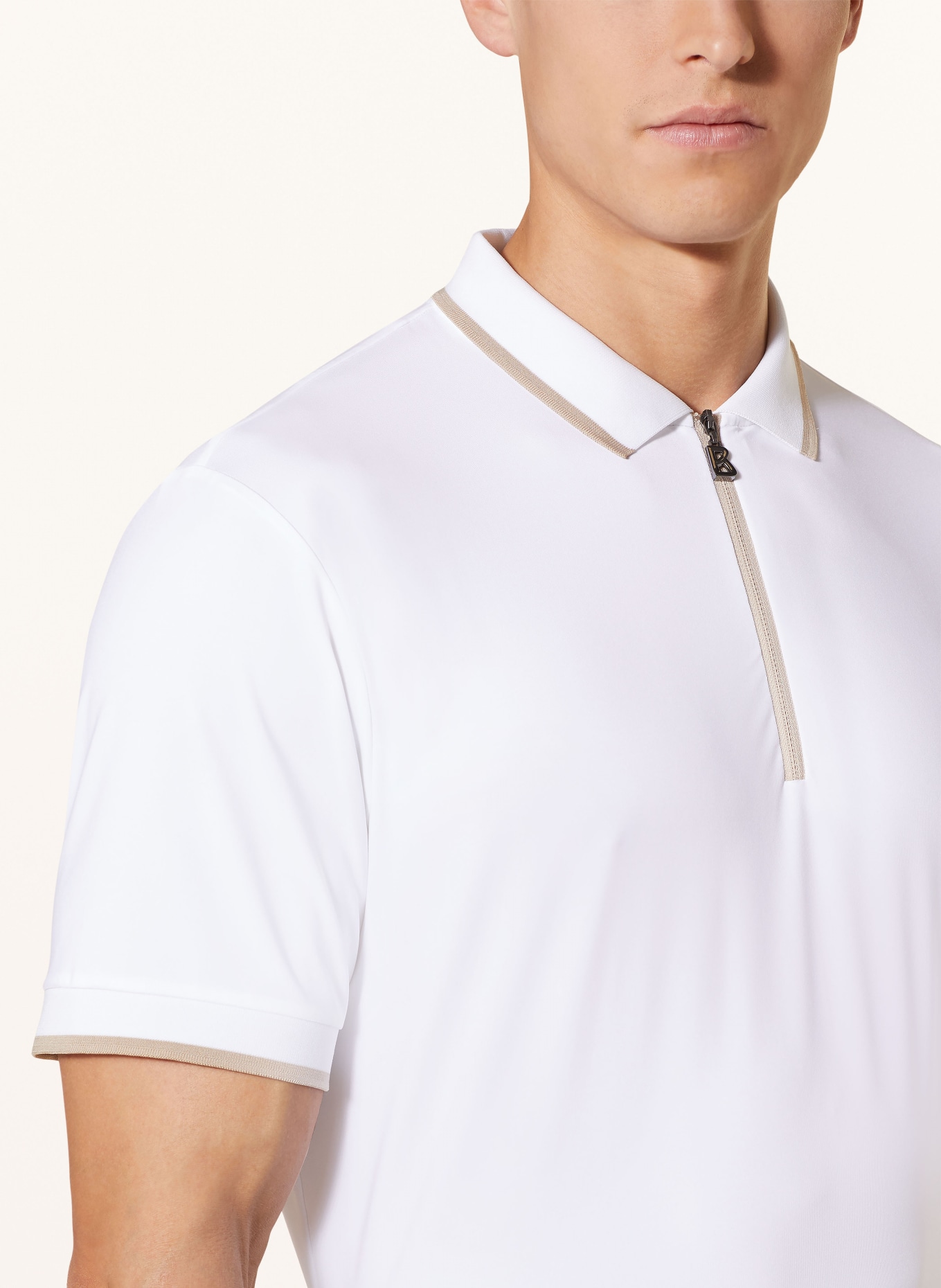 BOGNER Performance polo shirt CODY, Color: WHITE/ BEIGE (Image 4)