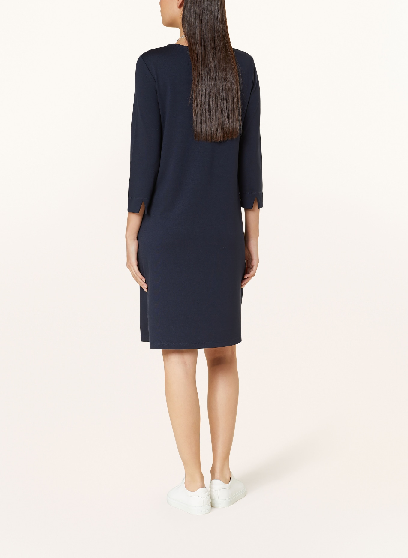 MORE & MORE Jersey dress with 3/4 sleeves, Color: DARK BLUE (Image 3)