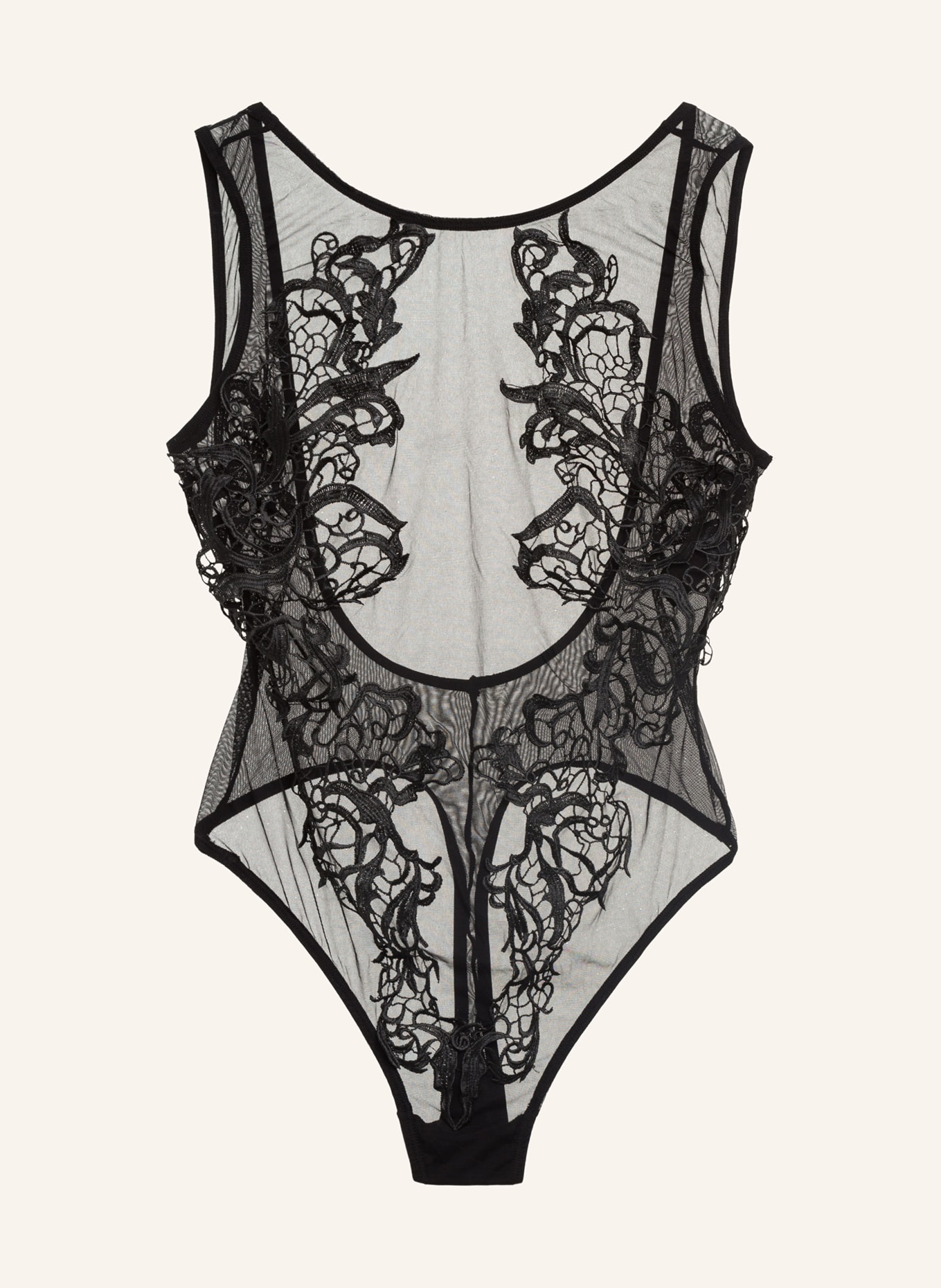 BLUEBELLA Thong bodysuit ETIENNE, Color: BLACK (Image 1)