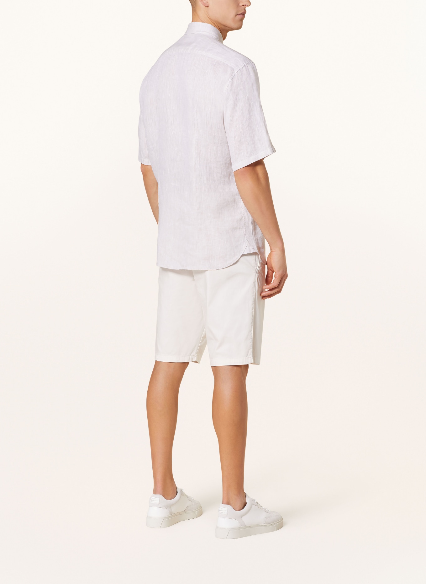 BOGNER Short sleeve shirt LYKOS regular fit made of linen, Color: CREAM (Image 3)