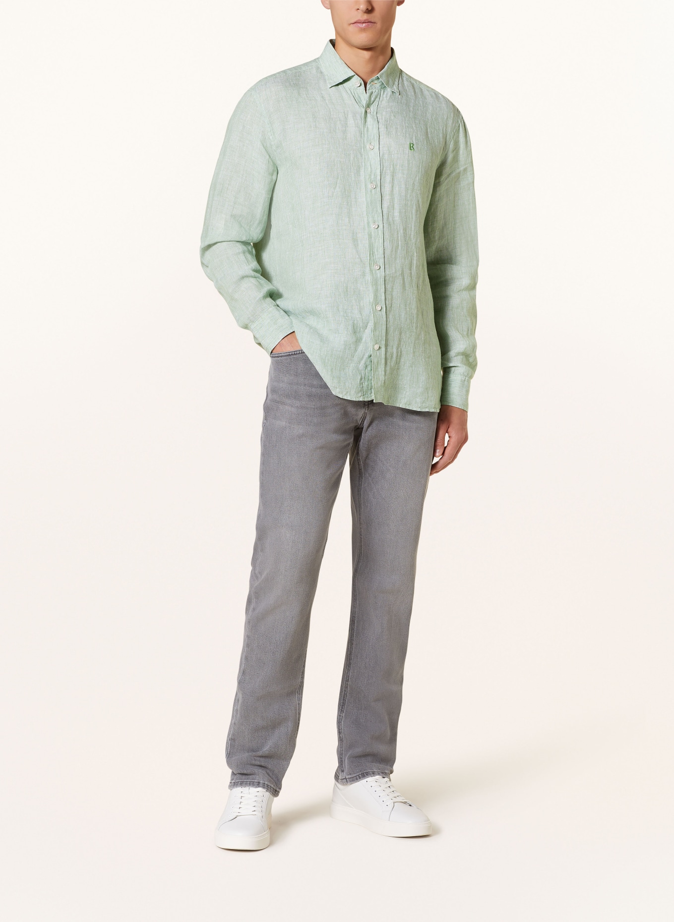 BOGNER Leinenhemd TIMI Regular Fit, Farbe: HELLGRÜN (Bild 2)