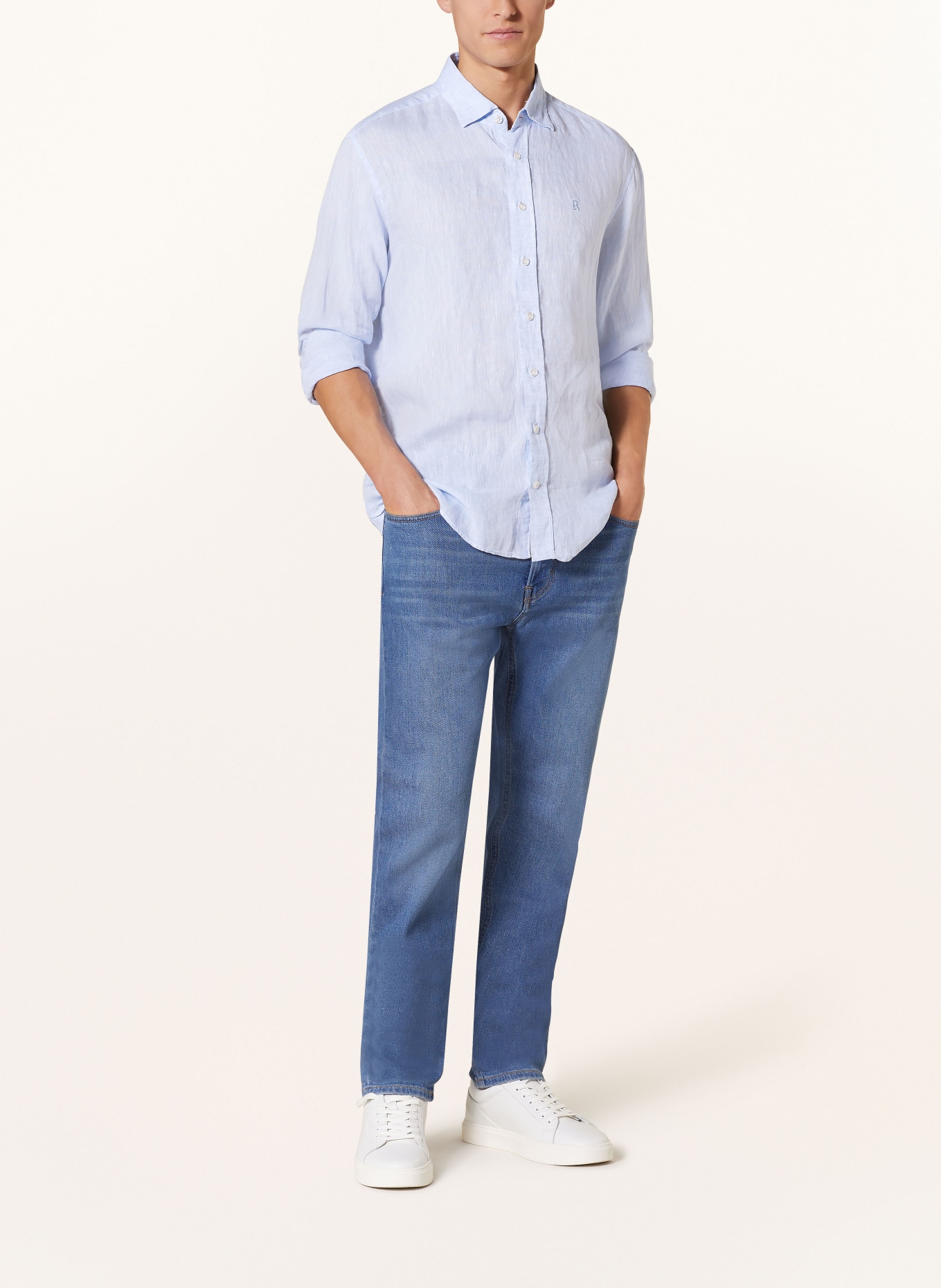 BOGNER Jeans BRIAN Tapered Fit, Farbe: 414 smokey blue (Bild 2)