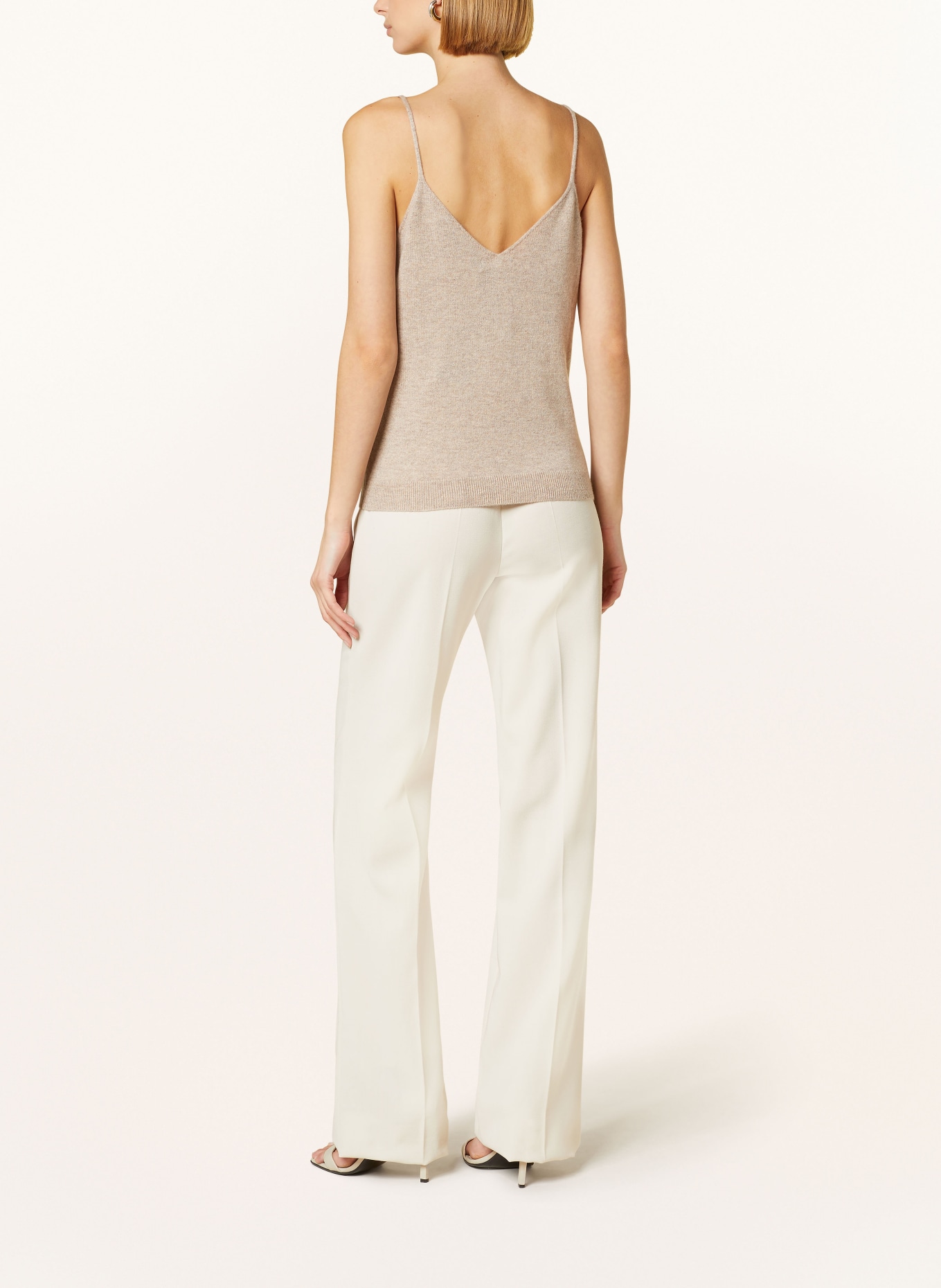 REPEAT Knit top in cashmere, Color: BEIGE/ LIGHT BROWN (Image 3)