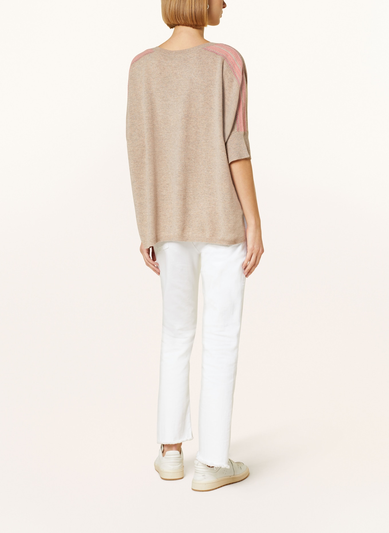 REPEAT Knit shirt in cashmere, Color: BEIGE (Image 3)
