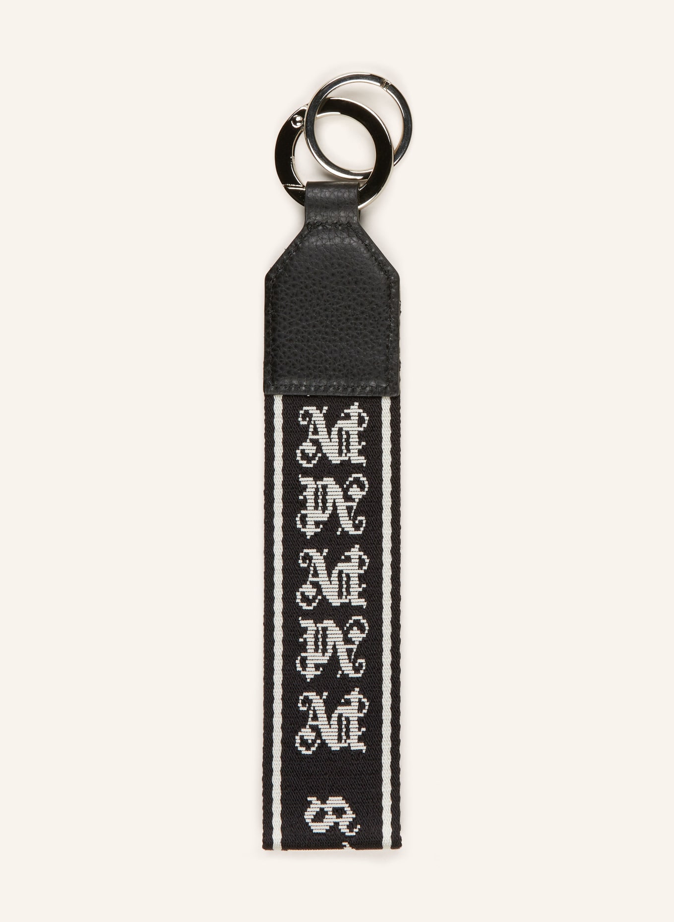 Palm Angels Keyring and bag pendant, Color: BLACK/ DARK GRAY/ ECRU (Image 2)