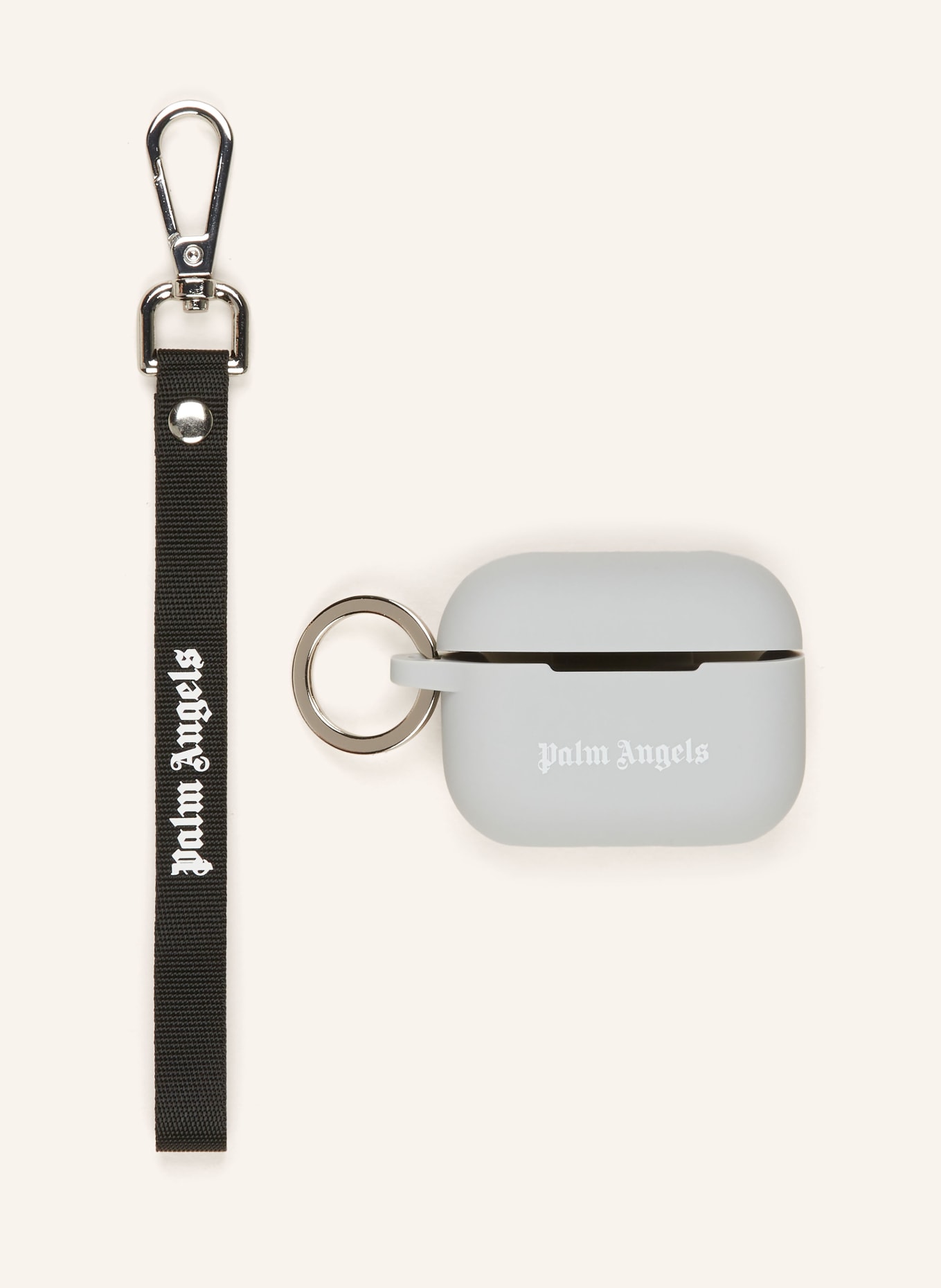 Palm Angels AirPods case, Color: LIGHT GRAY (Image 1)