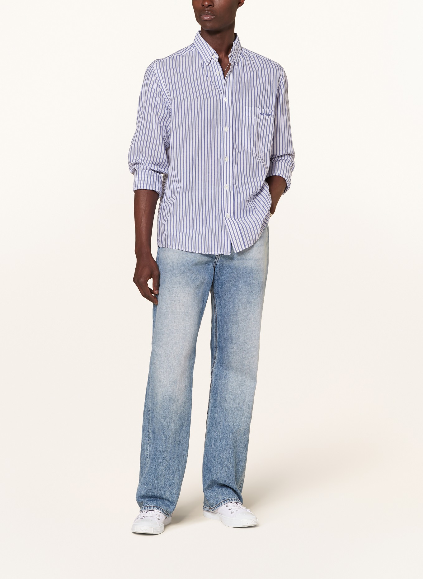 ISABEL MARANT Shirt JASOLO-GB comfort fit, Color: BLUE/ WHITE (Image 2)