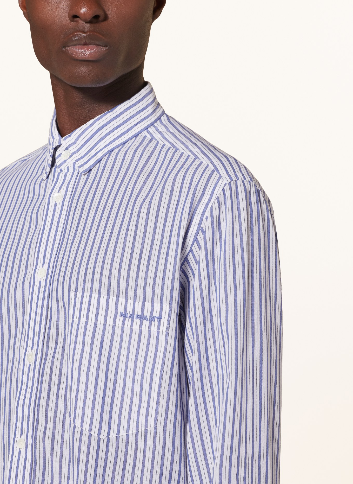 ISABEL MARANT Shirt JASOLO-GB comfort fit, Color: BLUE/ WHITE (Image 4)
