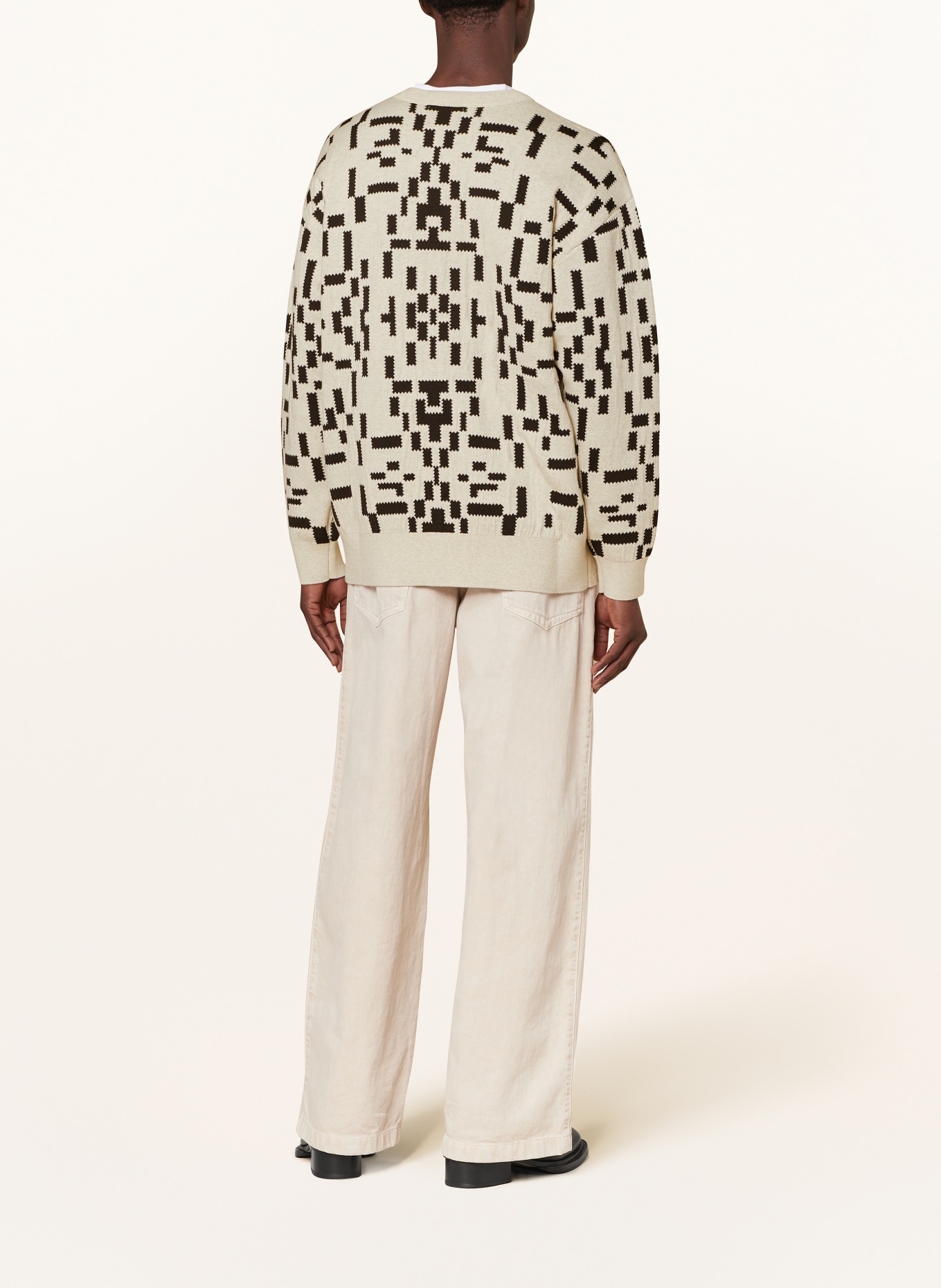 ISABEL MARANT Sweater BALTIMI-GB, Color: CREAM/ BLACK (Image 3)