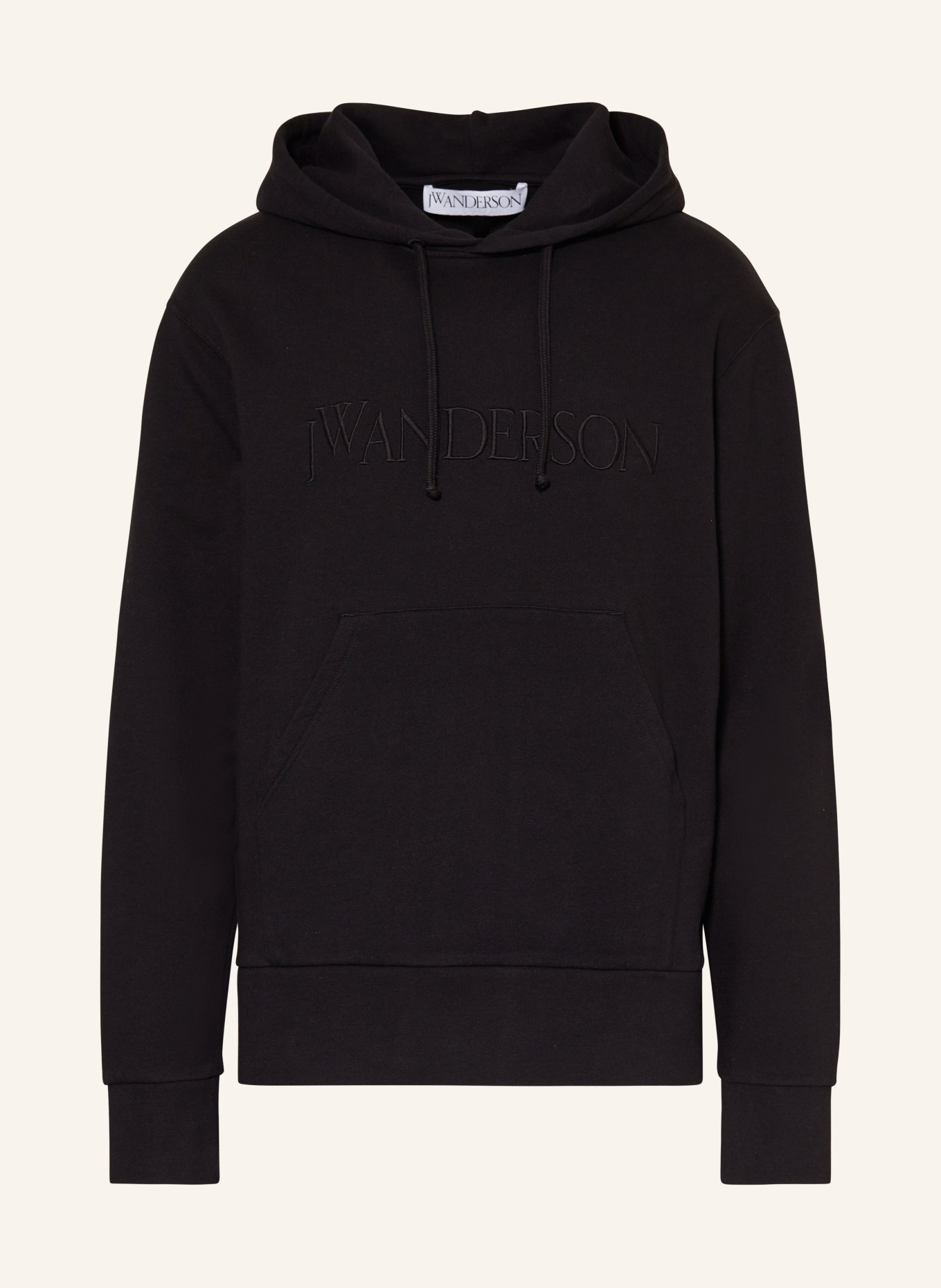 JW ANDERSON Hoodie with embroidery, Color: BLACK (Image 1)