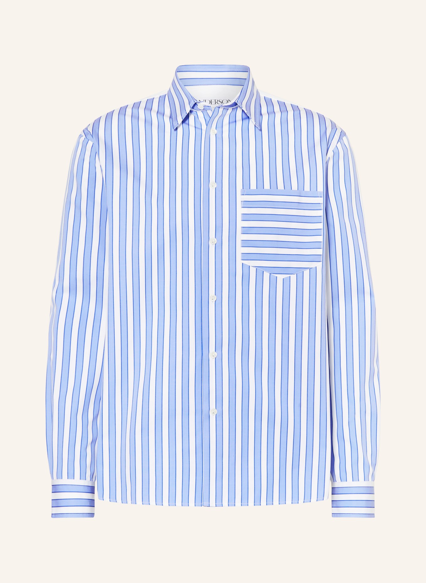JW ANDERSON Shirt comfort fit, Color: BLUE/ WHITE (Image 1)