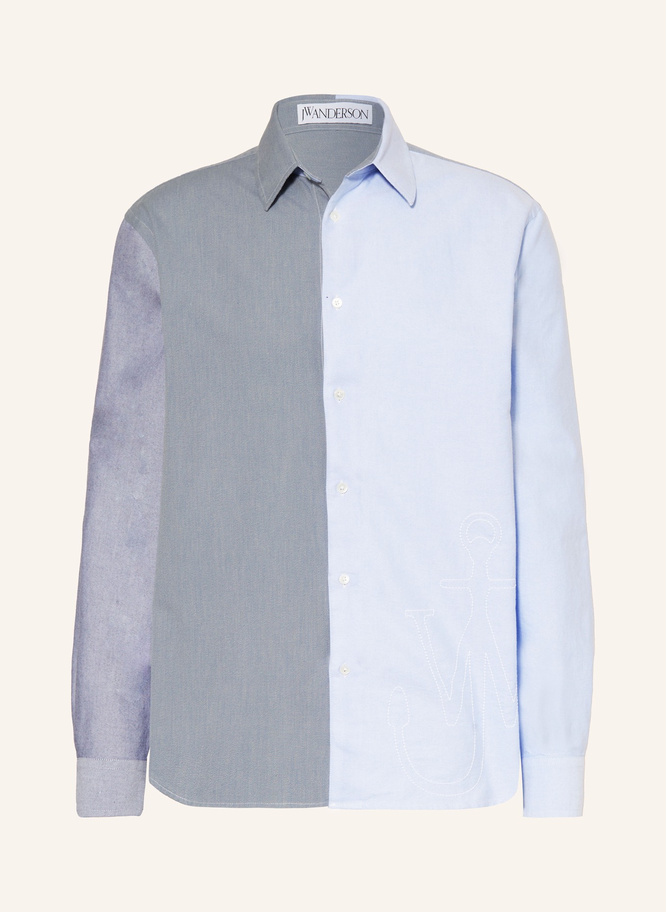 JW ANDERSON Koszula comfort fit, Kolor: NIEBIESKI (Obrazek 1)