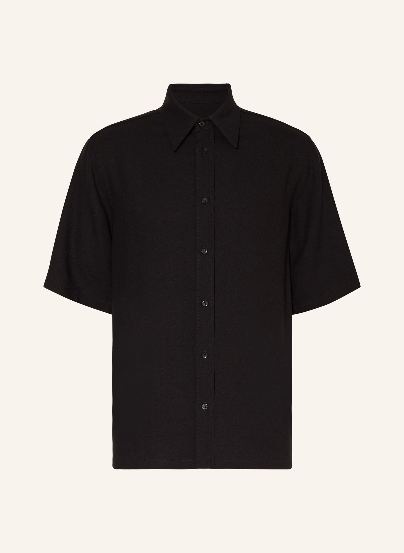 Filippa K Short sleeve shirt comfort fit made of jersey, Color: BLACK (Image 1)