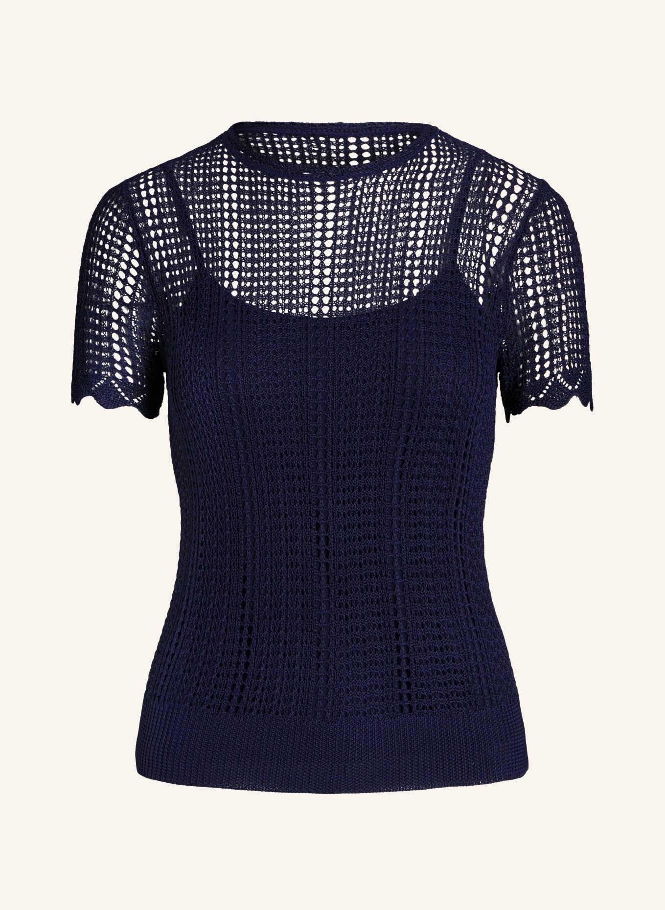 LAUREN RALPH LAUREN Strickshirt, Farbe: DUNKELBLAU (Bild 1)