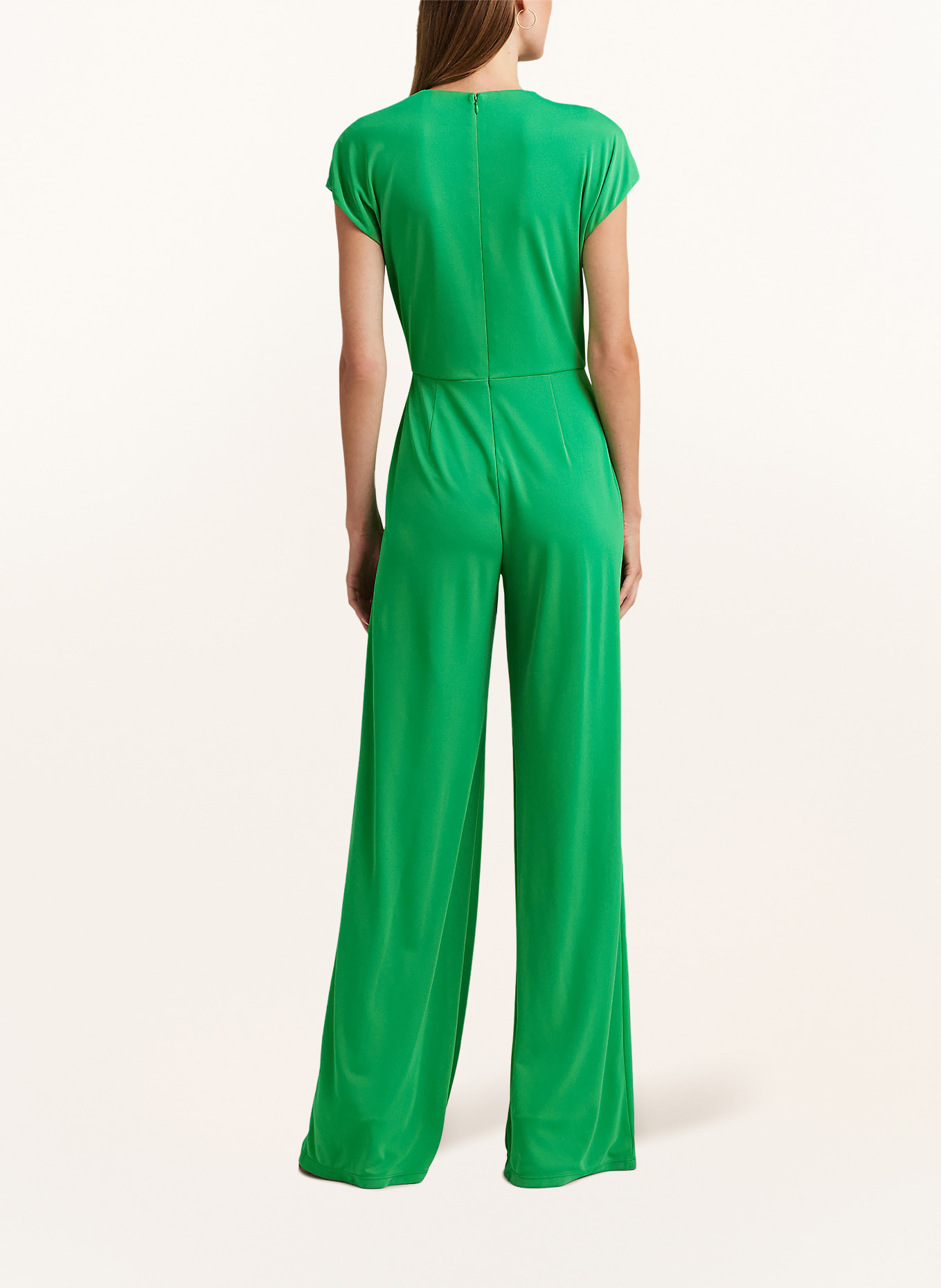 LAUREN RALPH LAUREN Jersey jumpsuit with cut-out, Color: GREEN (Image 3)