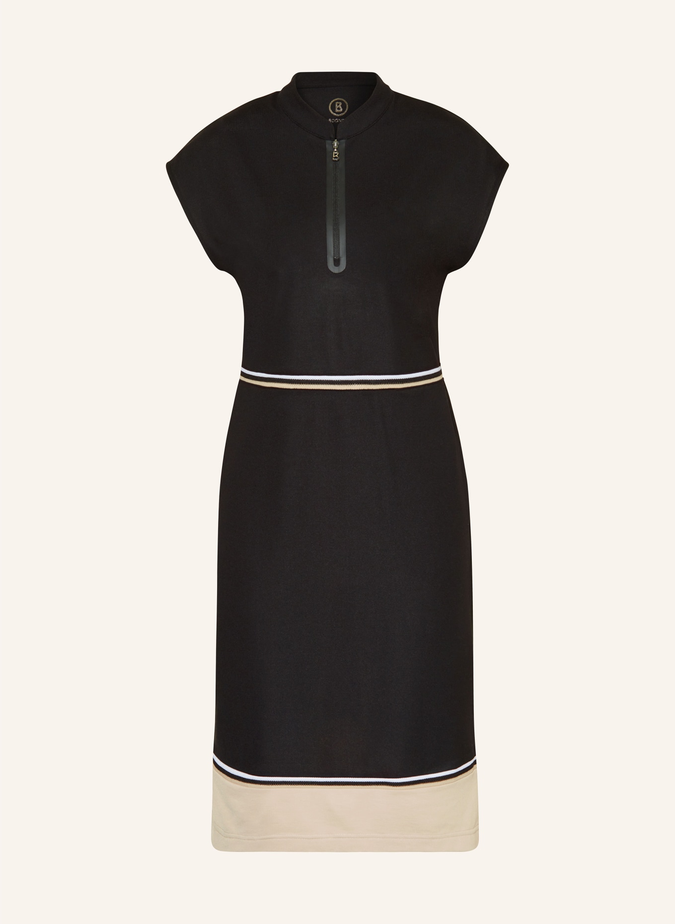 BOGNER Golf dress AMADEA, Color: BLACK/ BEIGE (Image 1)