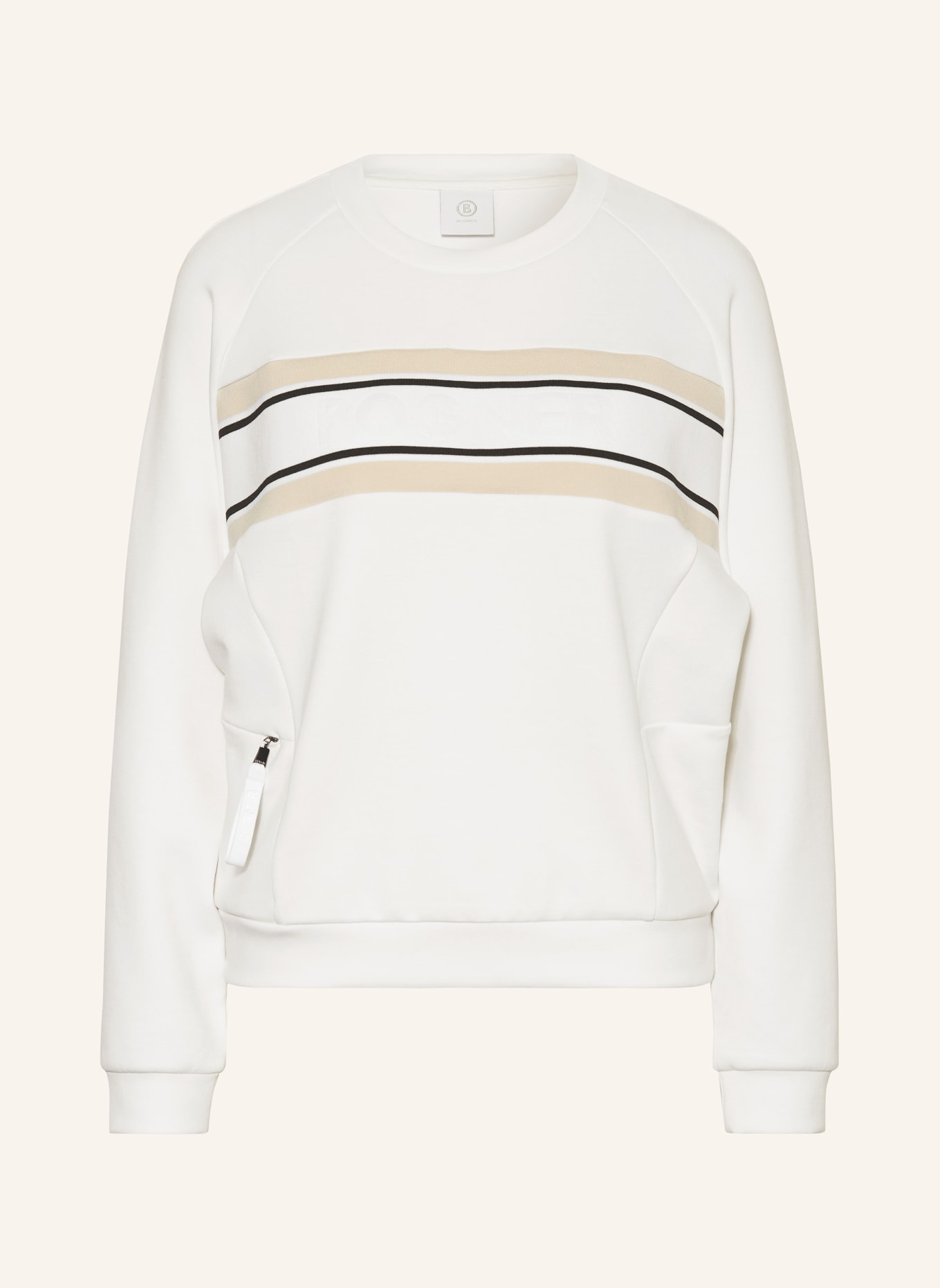 BOGNER Sweatshirt LIF, Color: WHITE/ BEIGE (Image 1)