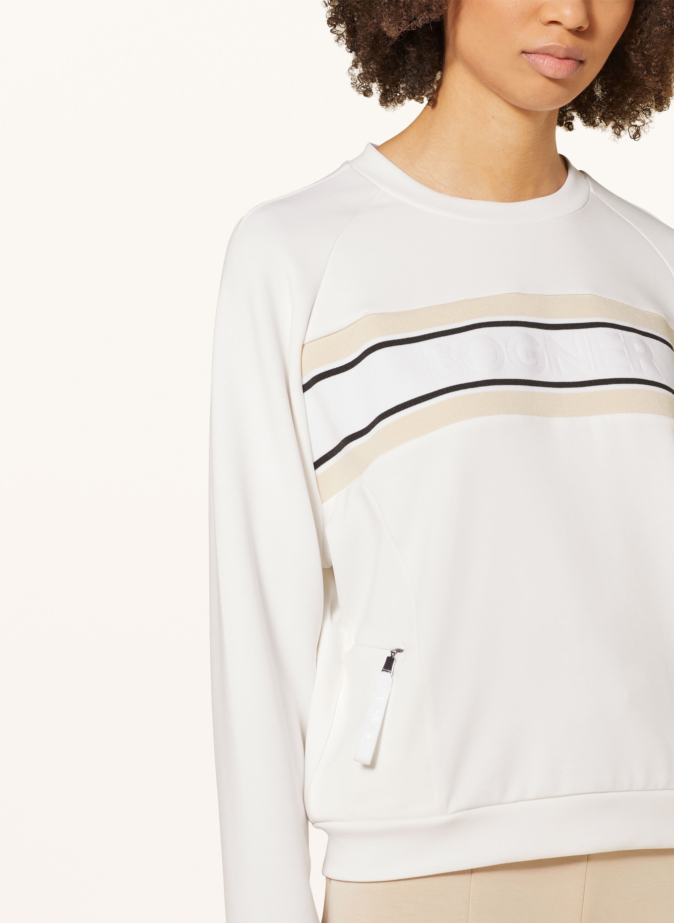 BOGNER Sweatshirt LIF, Color: WHITE/ BEIGE (Image 4)