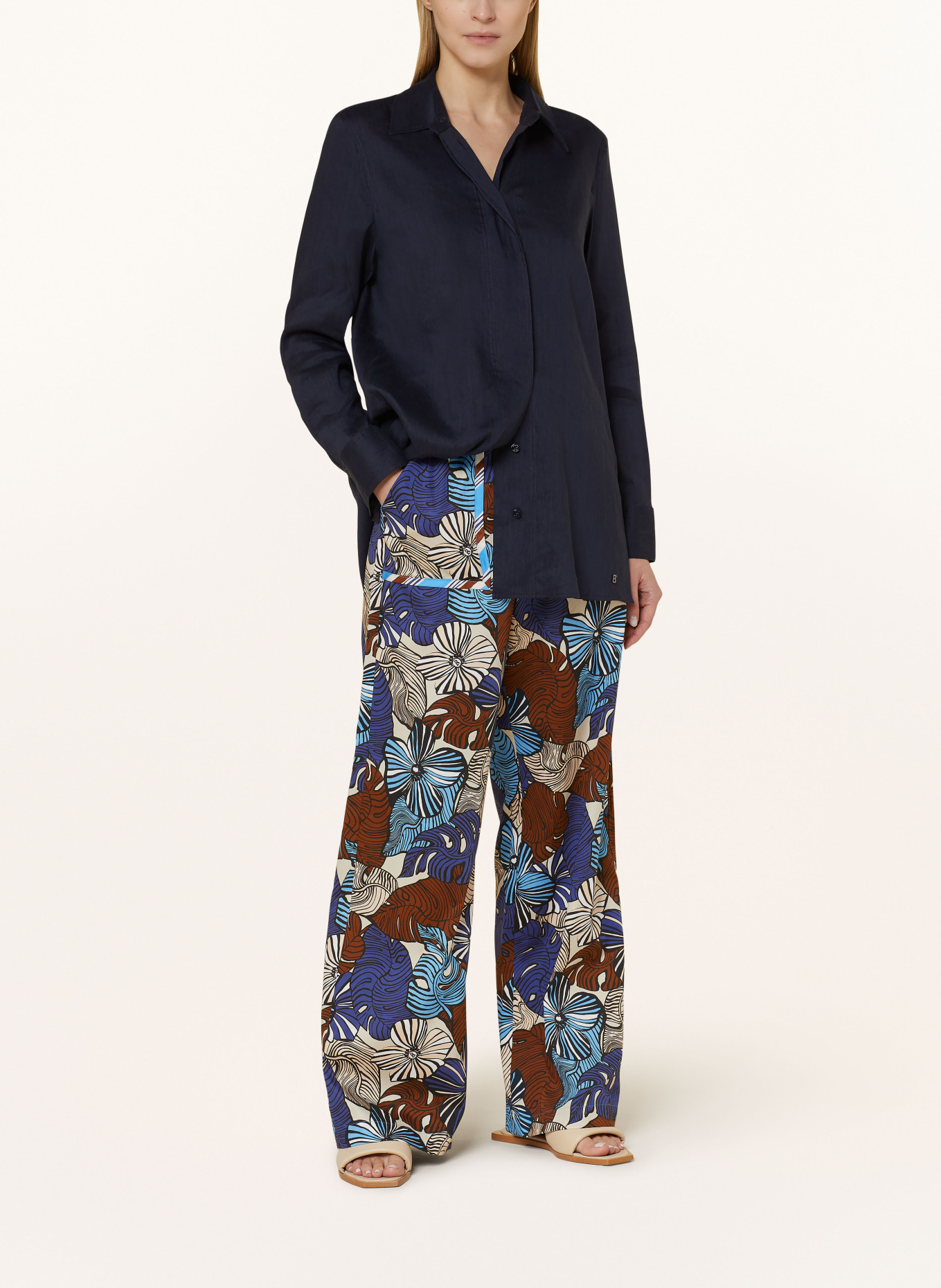 BOGNER Trousers DONYA, Color: DARK BLUE/ BROWN/ CREAM (Image 2)