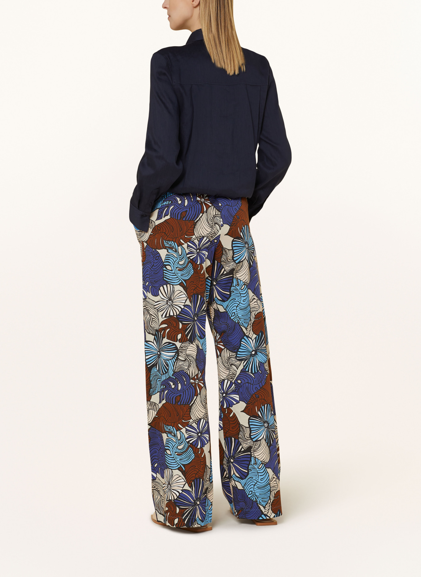 BOGNER Trousers DONYA, Color: DARK BLUE/ BROWN/ CREAM (Image 3)