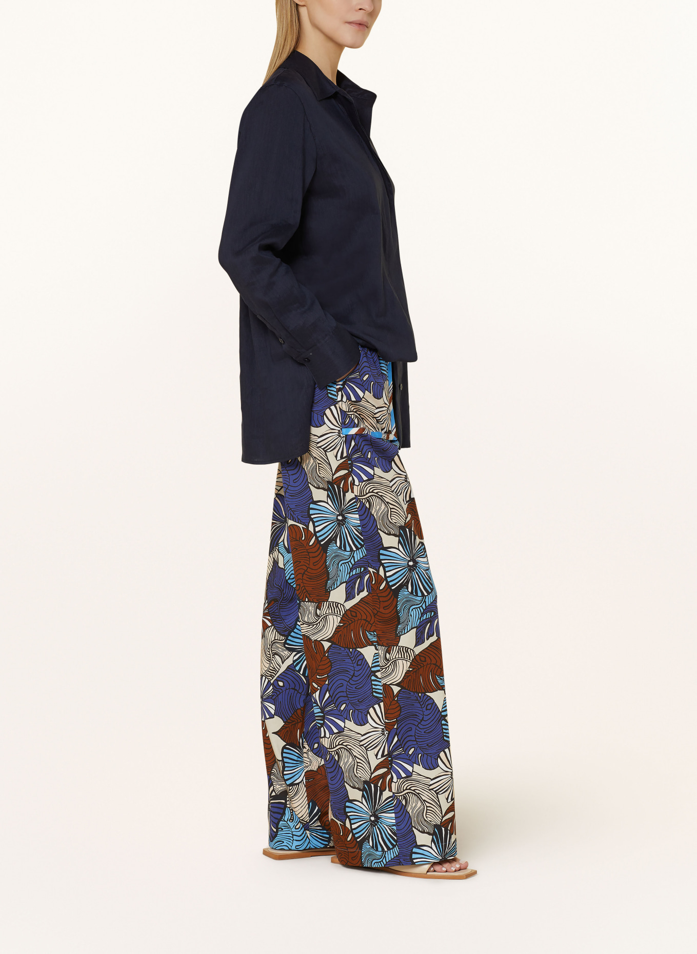 BOGNER Trousers DONYA, Color: DARK BLUE/ BROWN/ CREAM (Image 4)