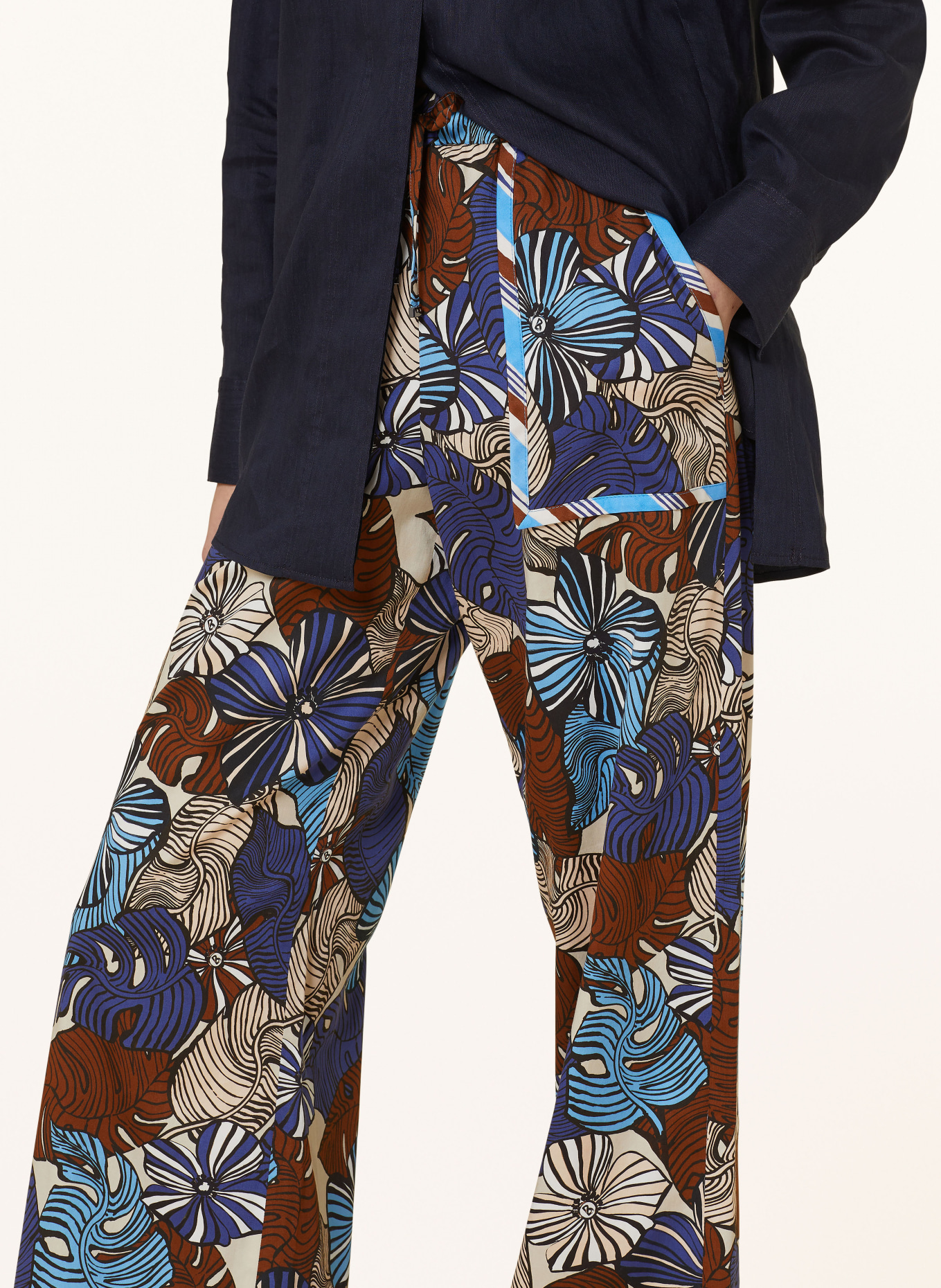 BOGNER Trousers DONYA, Color: DARK BLUE/ BROWN/ CREAM (Image 5)