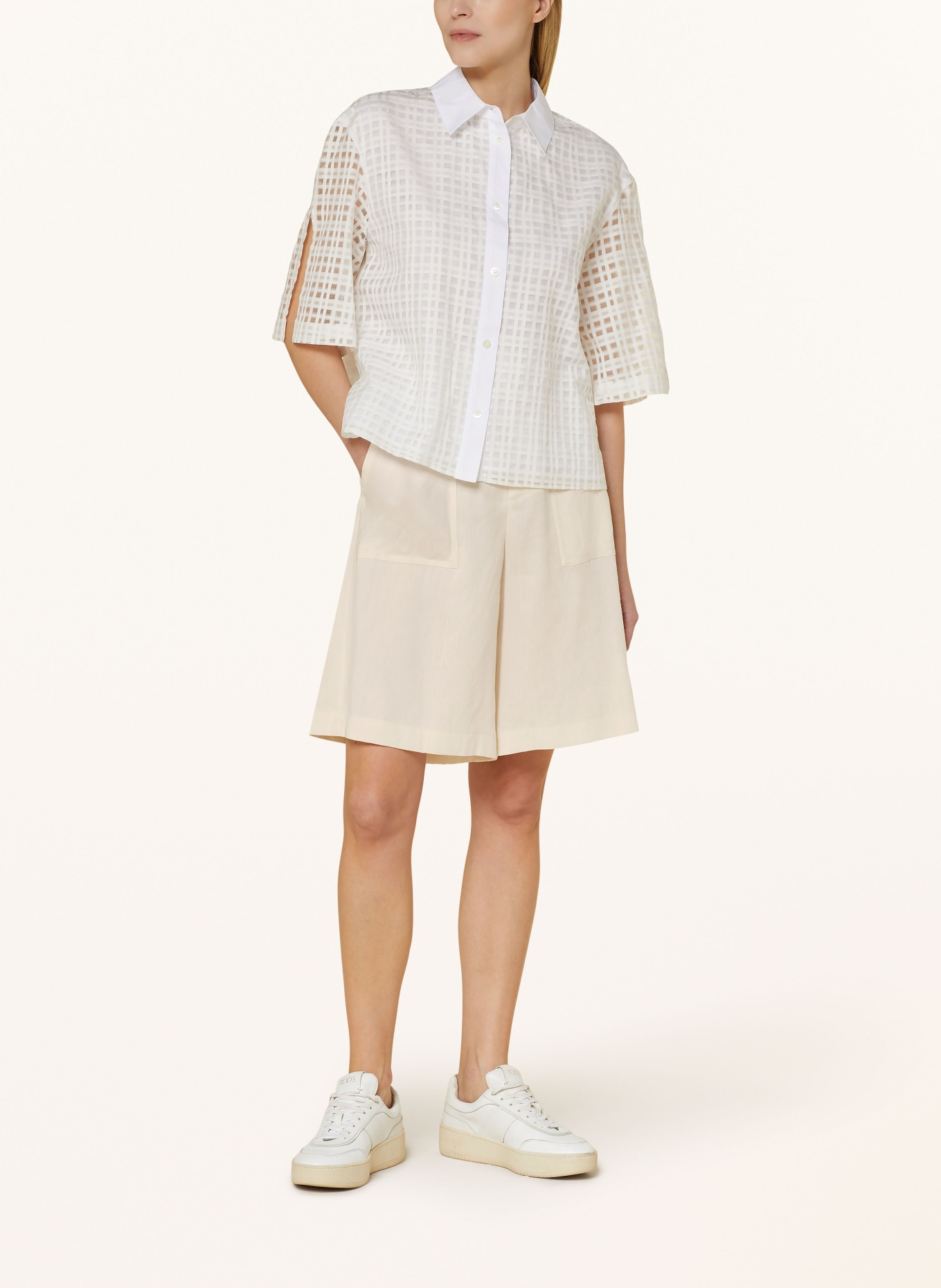 BOGNER Shorts REANA with linen, Color: ECRU (Image 2)