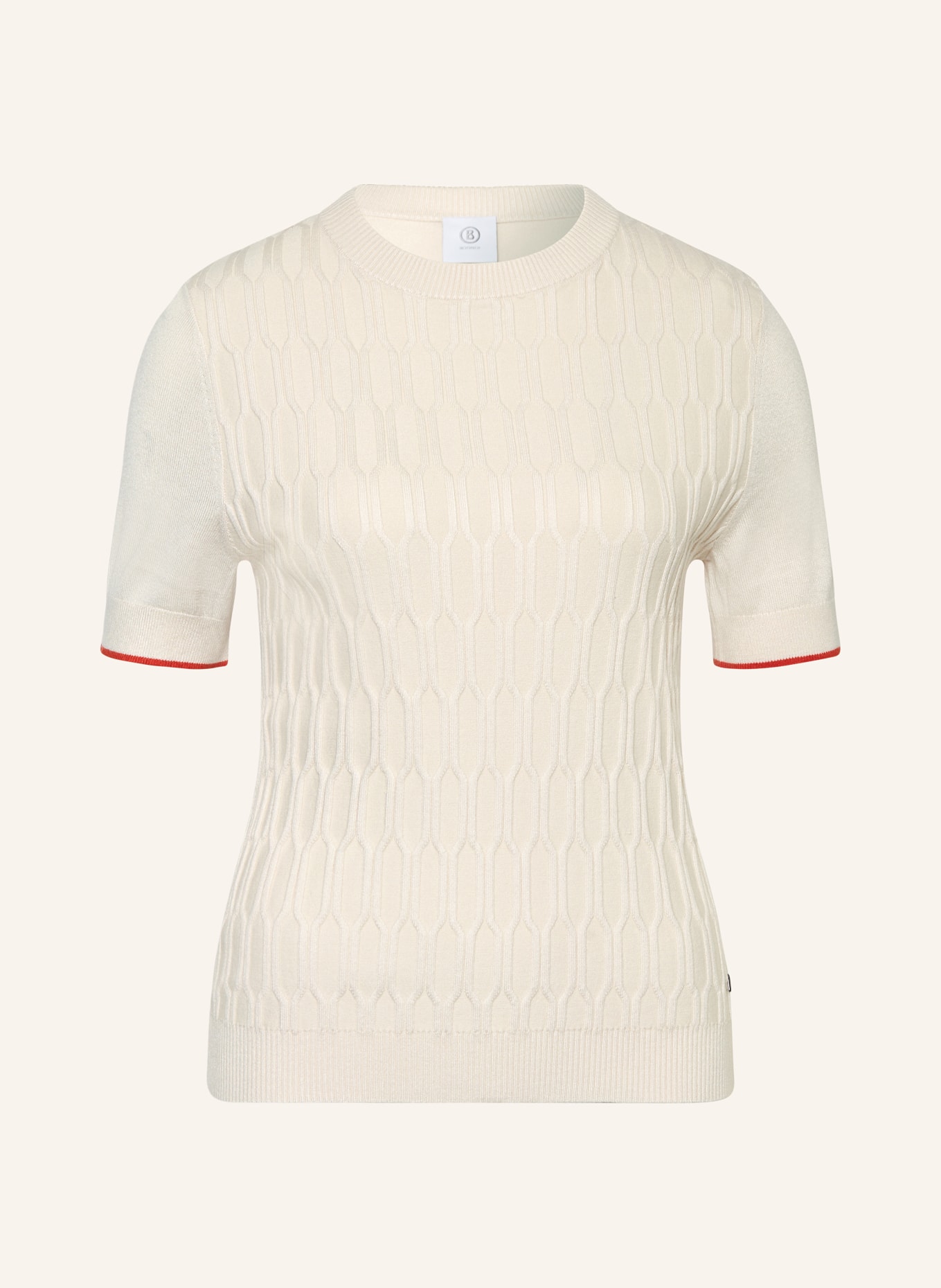 BOGNER Knit shirt ROSE with silk, Color: CREAM (Image 1)