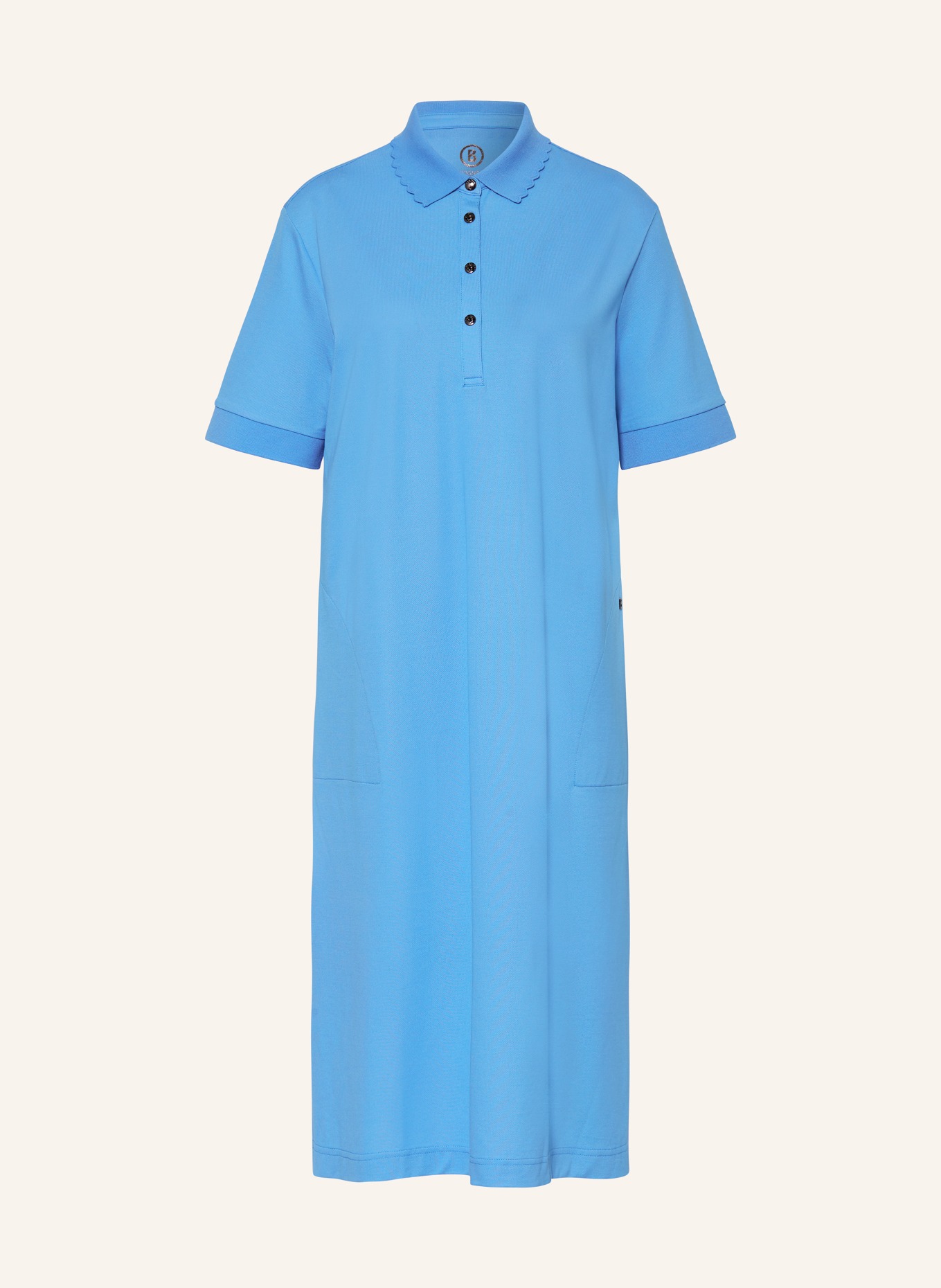 BOGNER Piqué polo dress ALETT, Color: LIGHT BLUE (Image 1)