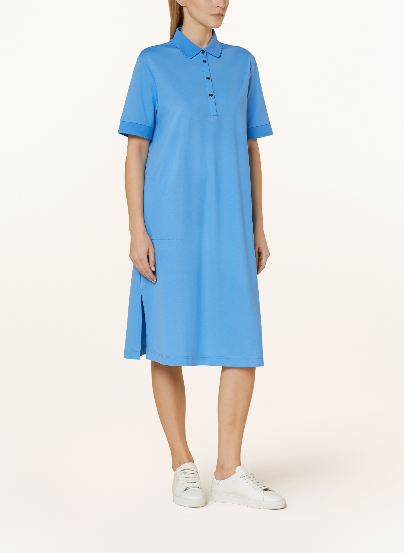 BOGNER Piqué polo dress ALETT, Color: LIGHT BLUE (Image 2)