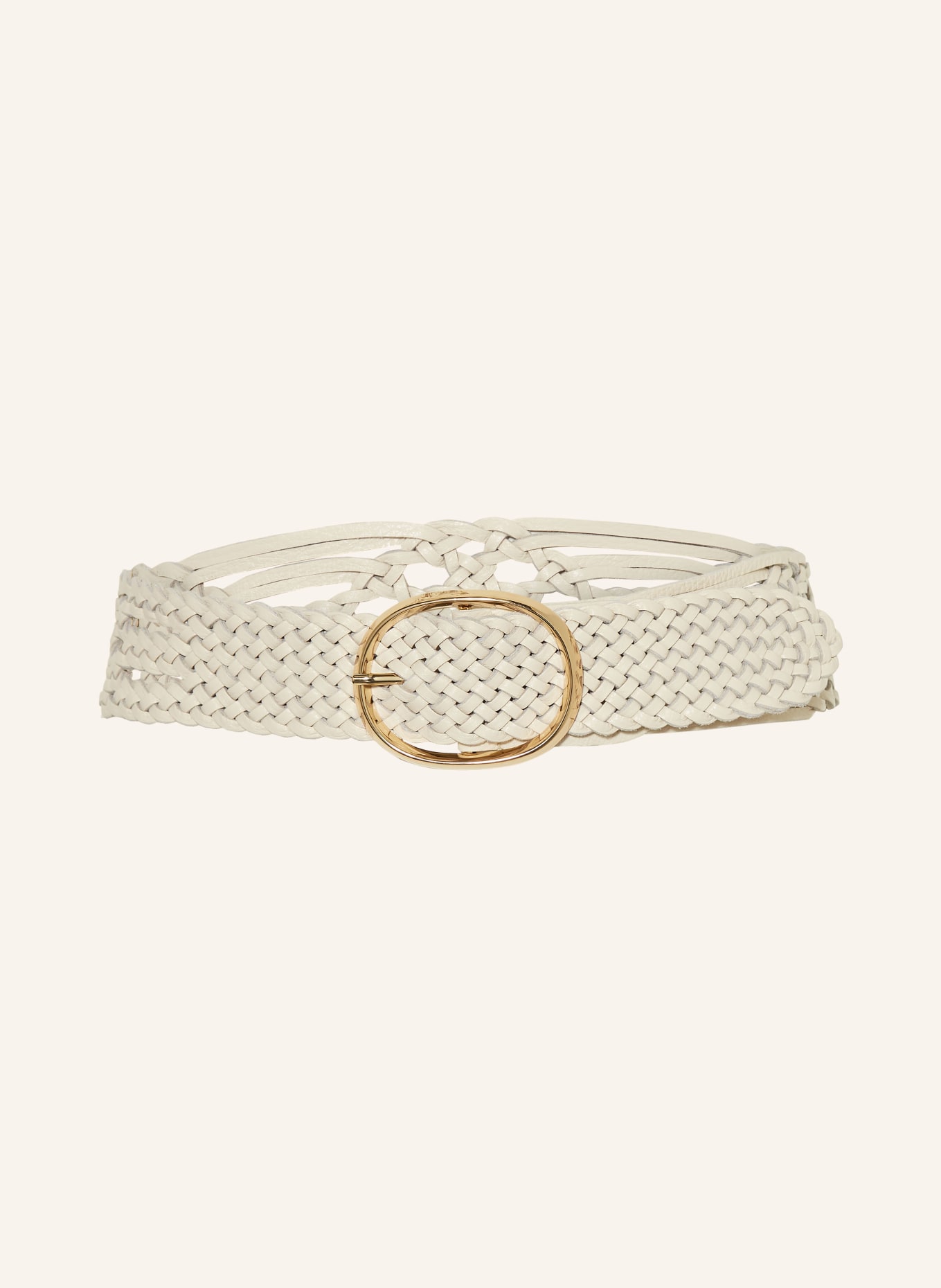 abro Braided belt, Color: BEIGE (Image 1)