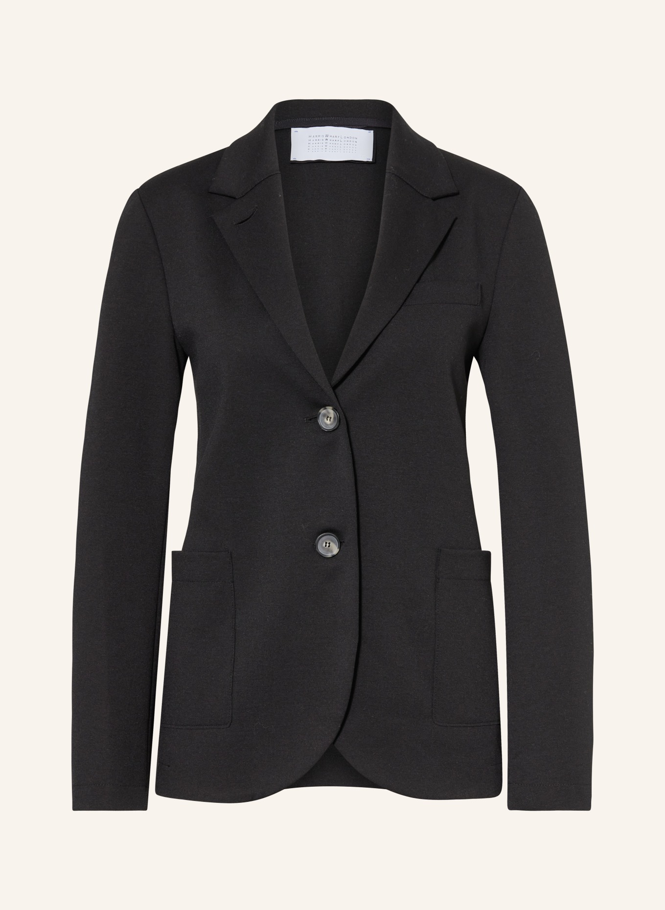 HARRIS WHARF LONDON Jersey blazer, Color: BLACK (Image 1)