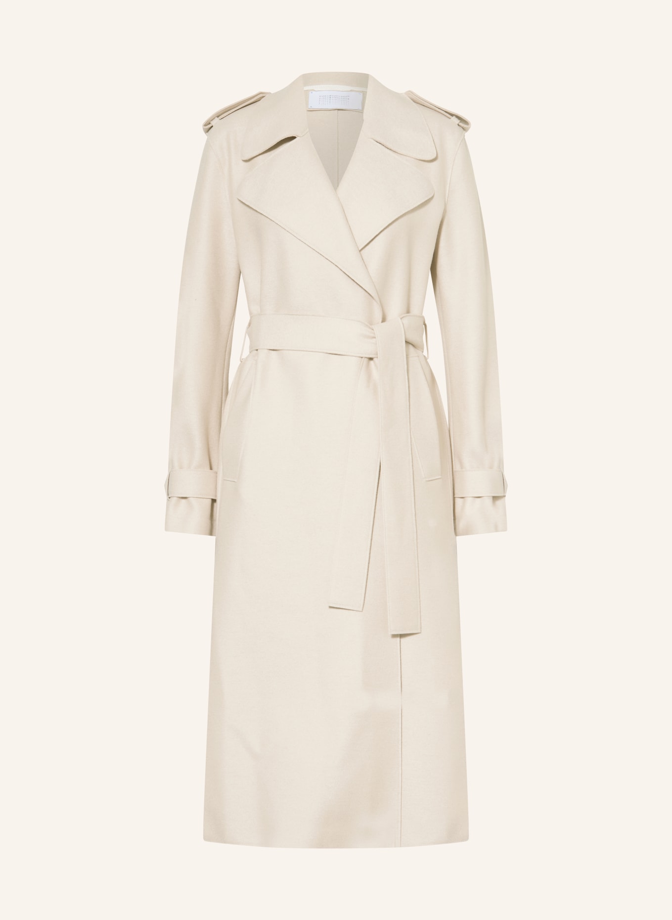 HARRIS WHARF LONDON Trench coat, Color: CREAM (Image 1)