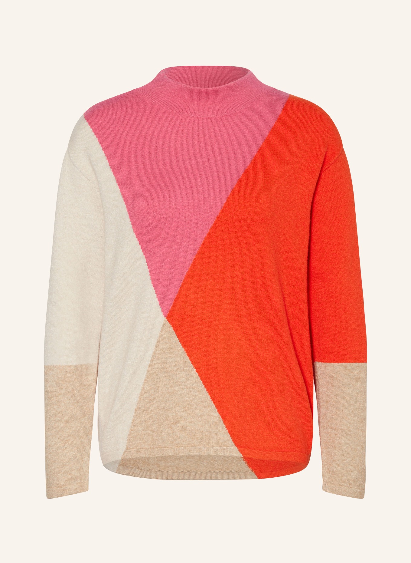 Betty Barclay Sweater, Color: CREAM/ PINK/ RED (Image 1)