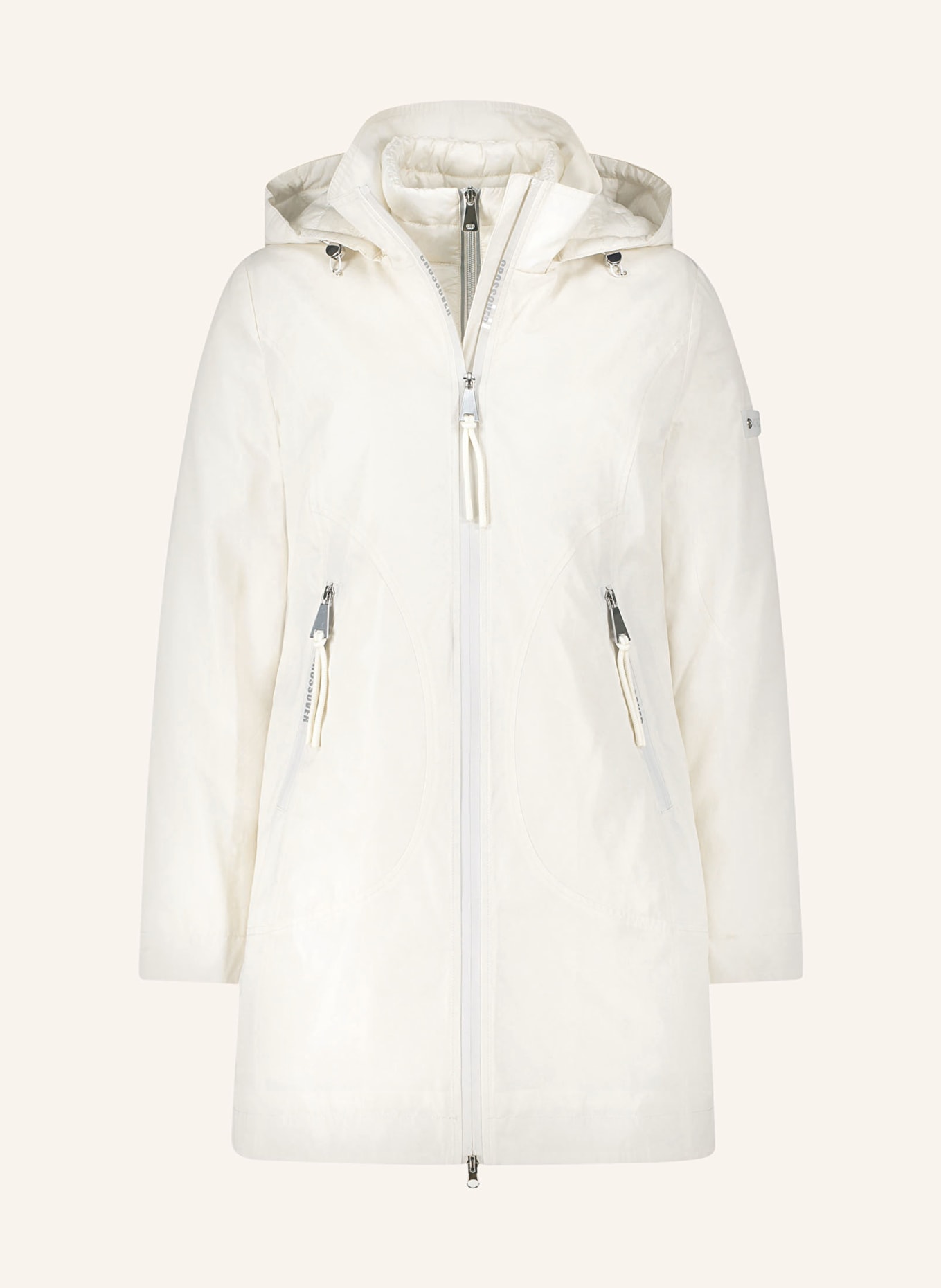 Betty Barclay 2-in-1 coat with removable hood, Color: WHITE (Image 1)