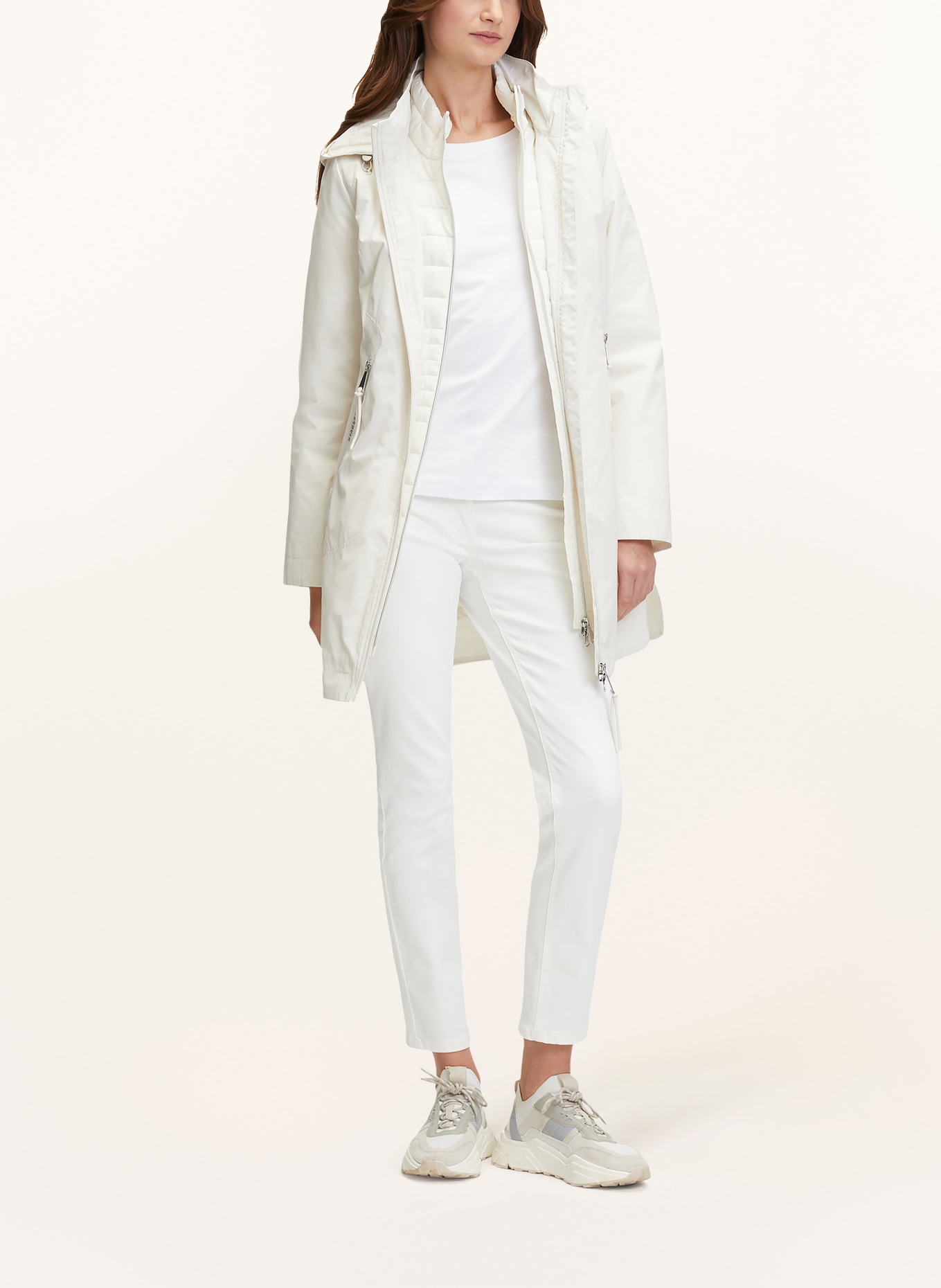 Betty Barclay 2-in-1 coat with removable hood, Color: WHITE (Image 2)