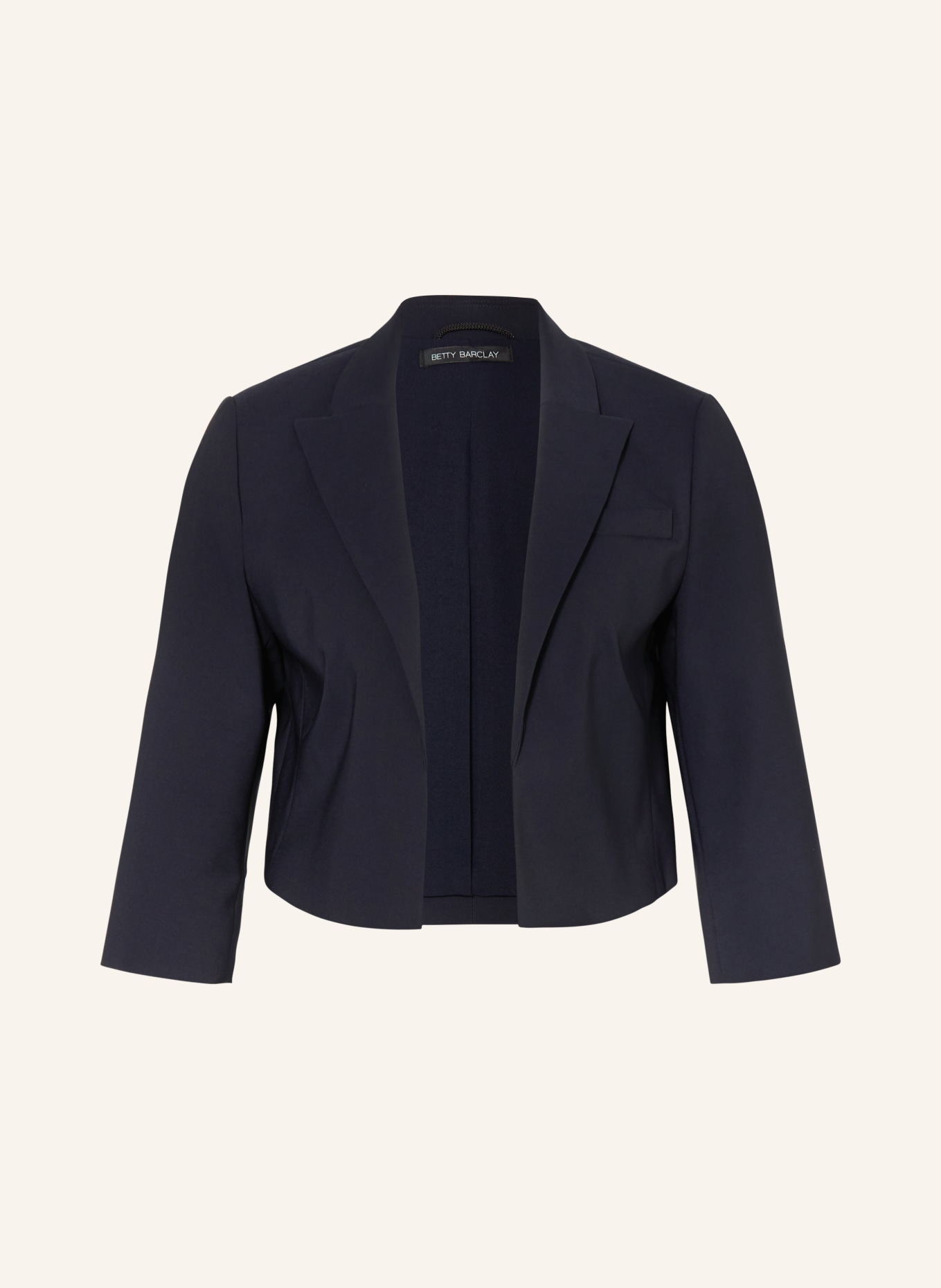 Betty Barclay Cropped blazer with 3/4 sleeves, Color: DARK BLUE (Image 1)