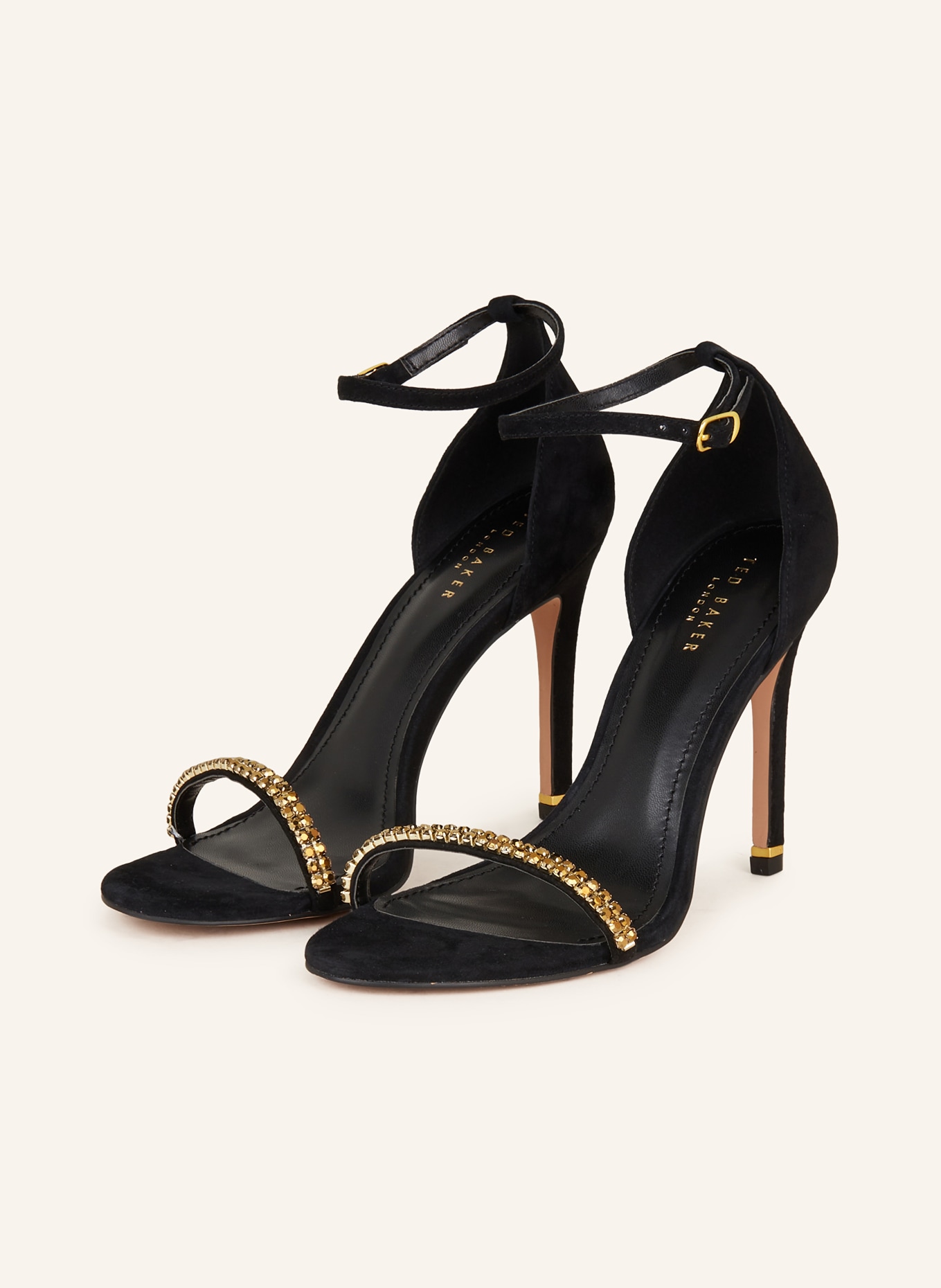 TED BAKER Sandals HELENNI with decorative gems, Color: GOLD (Image 1)