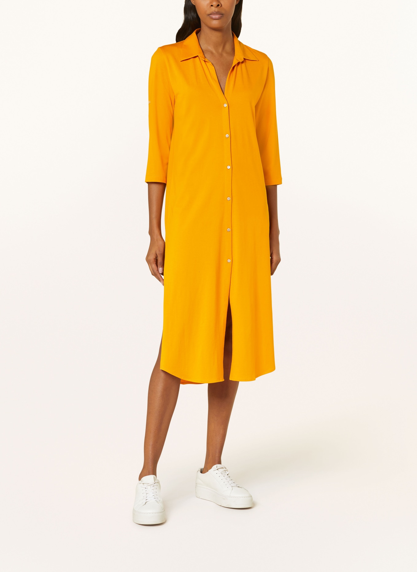 Stefan Brandt Shirt dress USUNE made of jersey with 3/4 sleeves, Color: DARK YELLOW (Image 2)