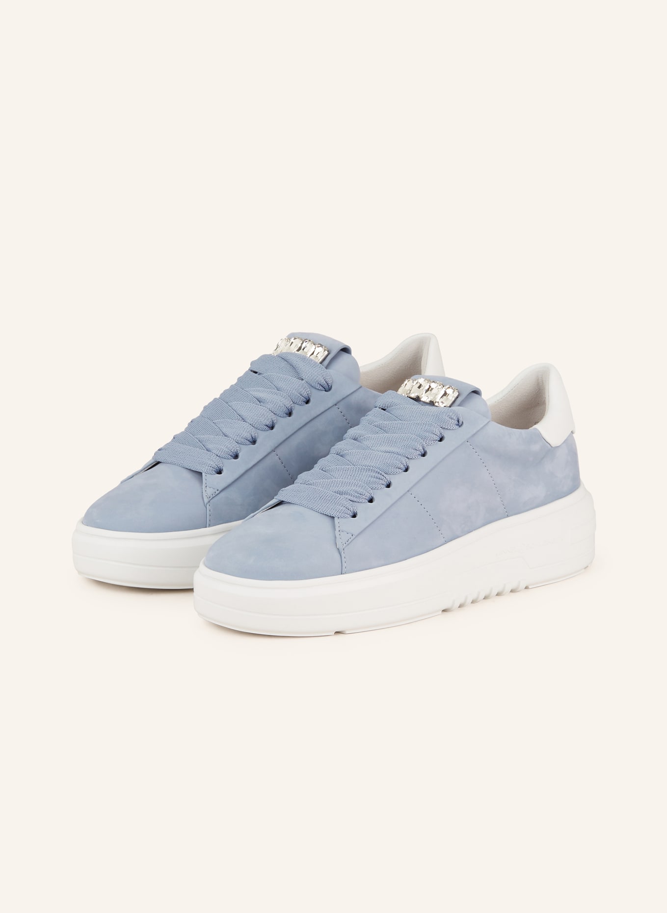 KENNEL & SCHMENGER Sneakers TURN with decorative gems, Color: LIGHT BLUE (Image 1)