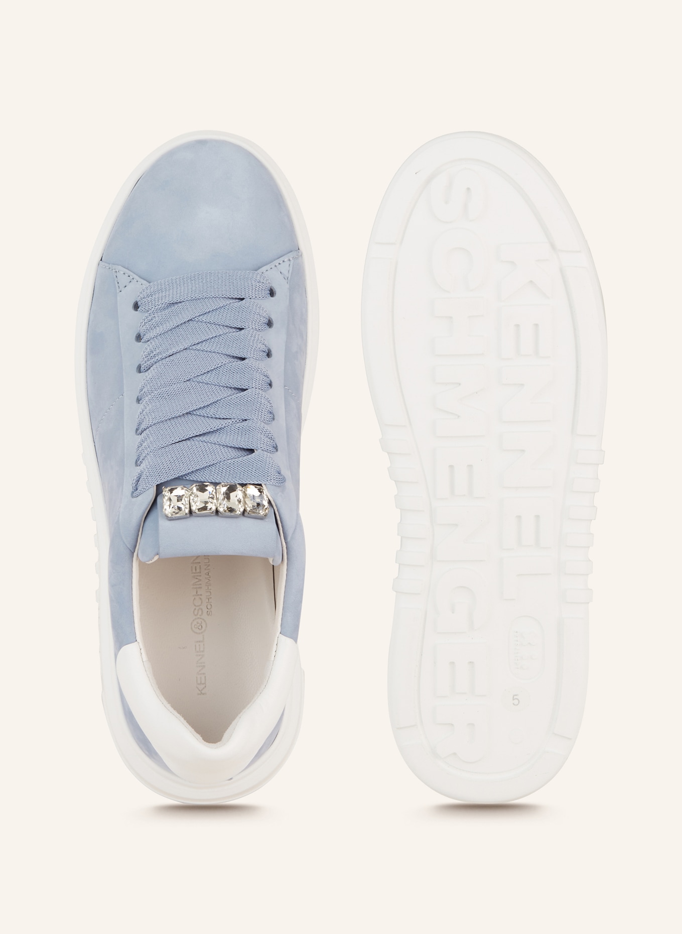 KENNEL & SCHMENGER Sneakers TURN with decorative gems, Color: LIGHT BLUE (Image 5)