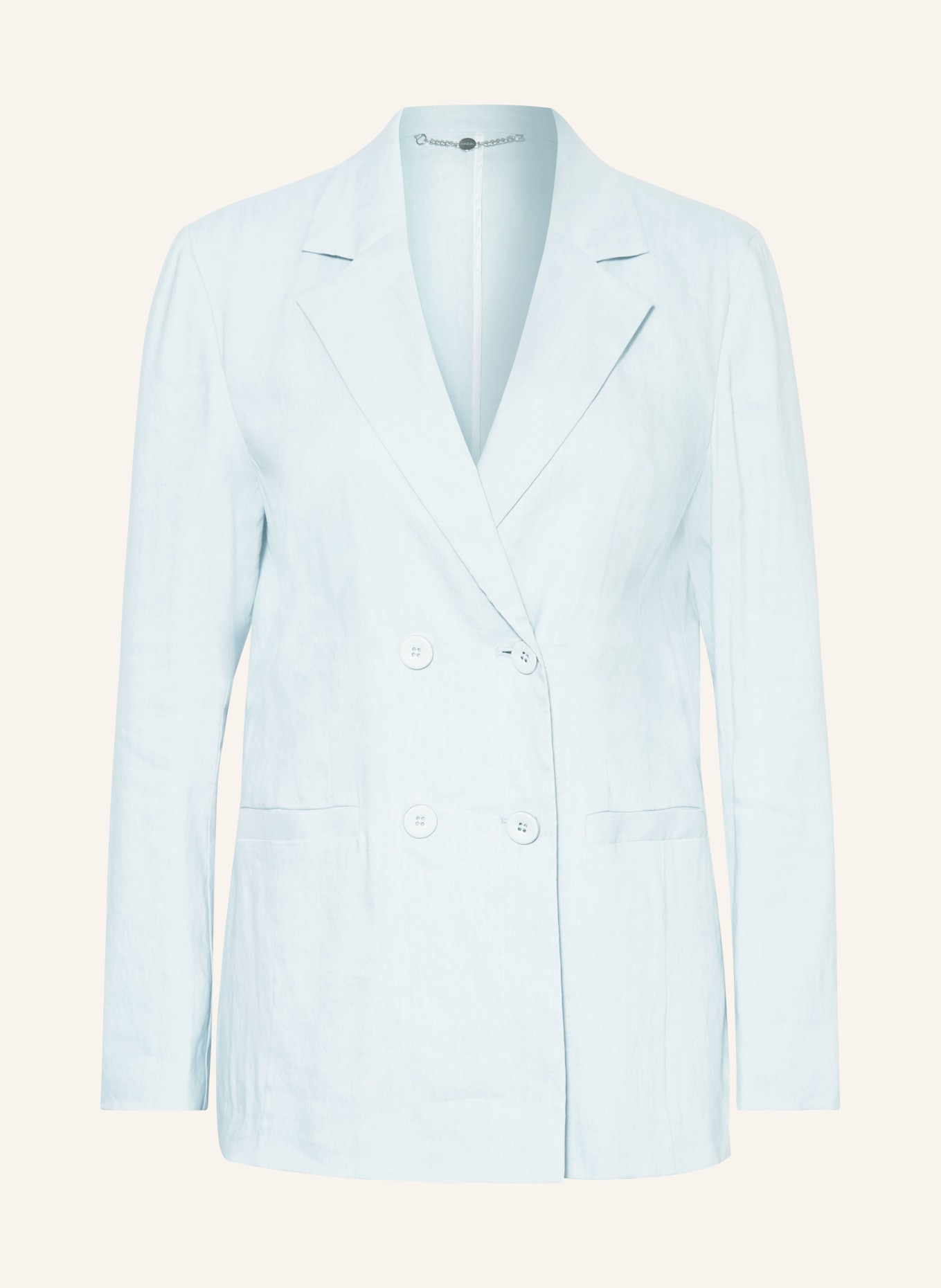 MARC CAIN Blazer with linen, Color: LIGHT BLUE (Image 1)