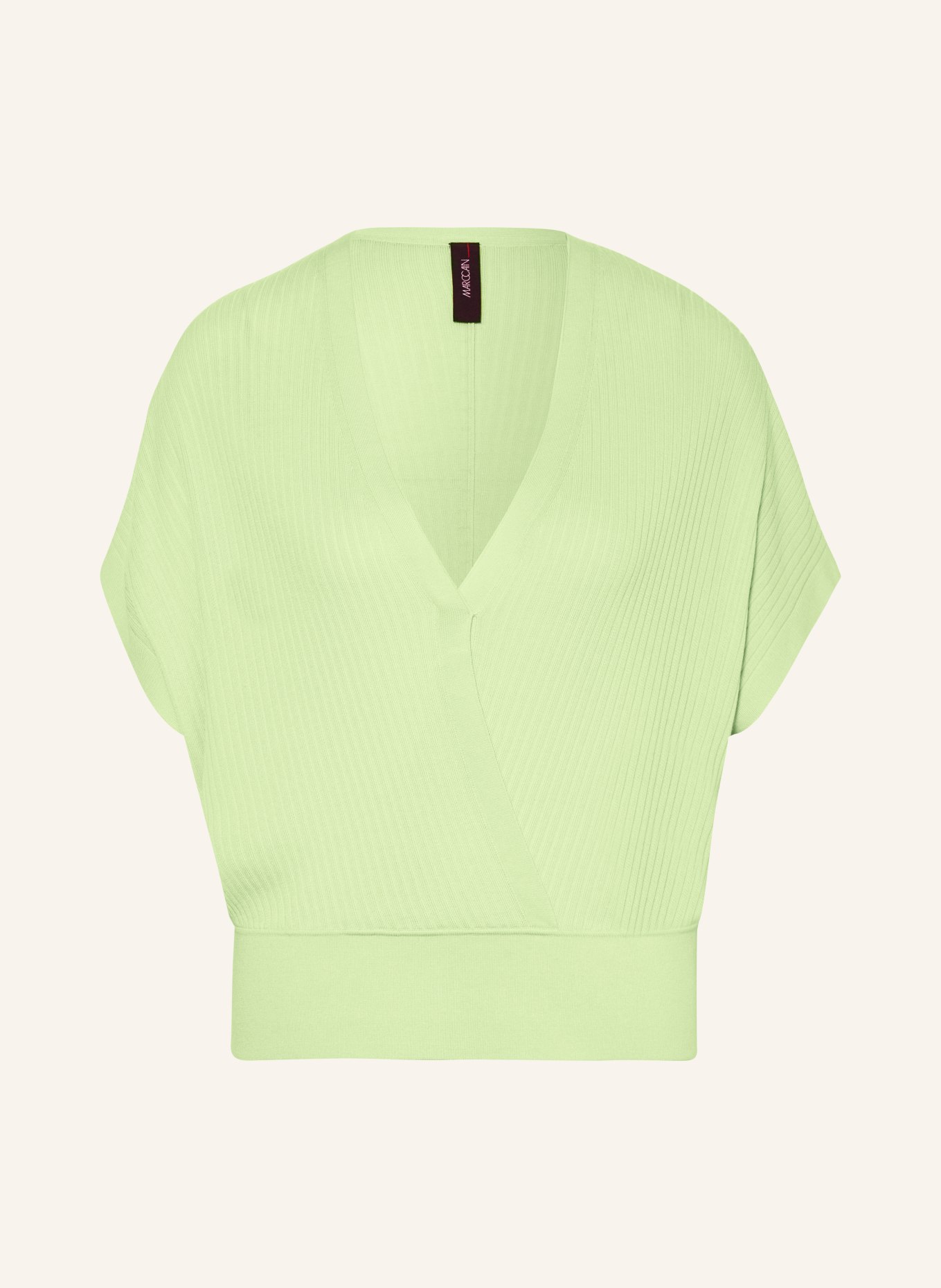 MARC CAIN Dzianinowa koszulka, Kolor: 531 light apple green (Obrazek 1)