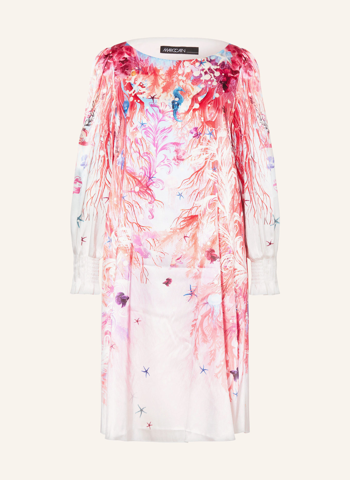 MARC CAIN Satin dress, Color: 212 soft seashell (Image 1)