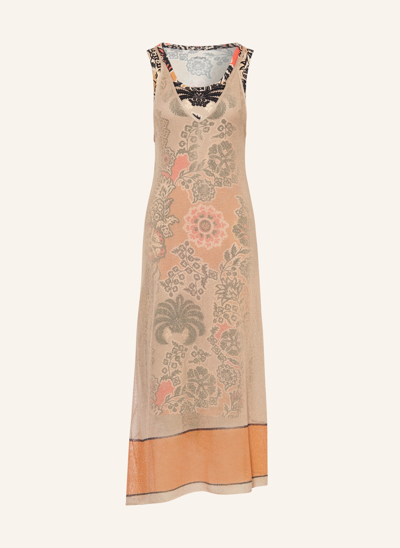 MARC CAIN Sukienka z dzianiny, Kolor: 616 deep sand (Obrazek 1)
