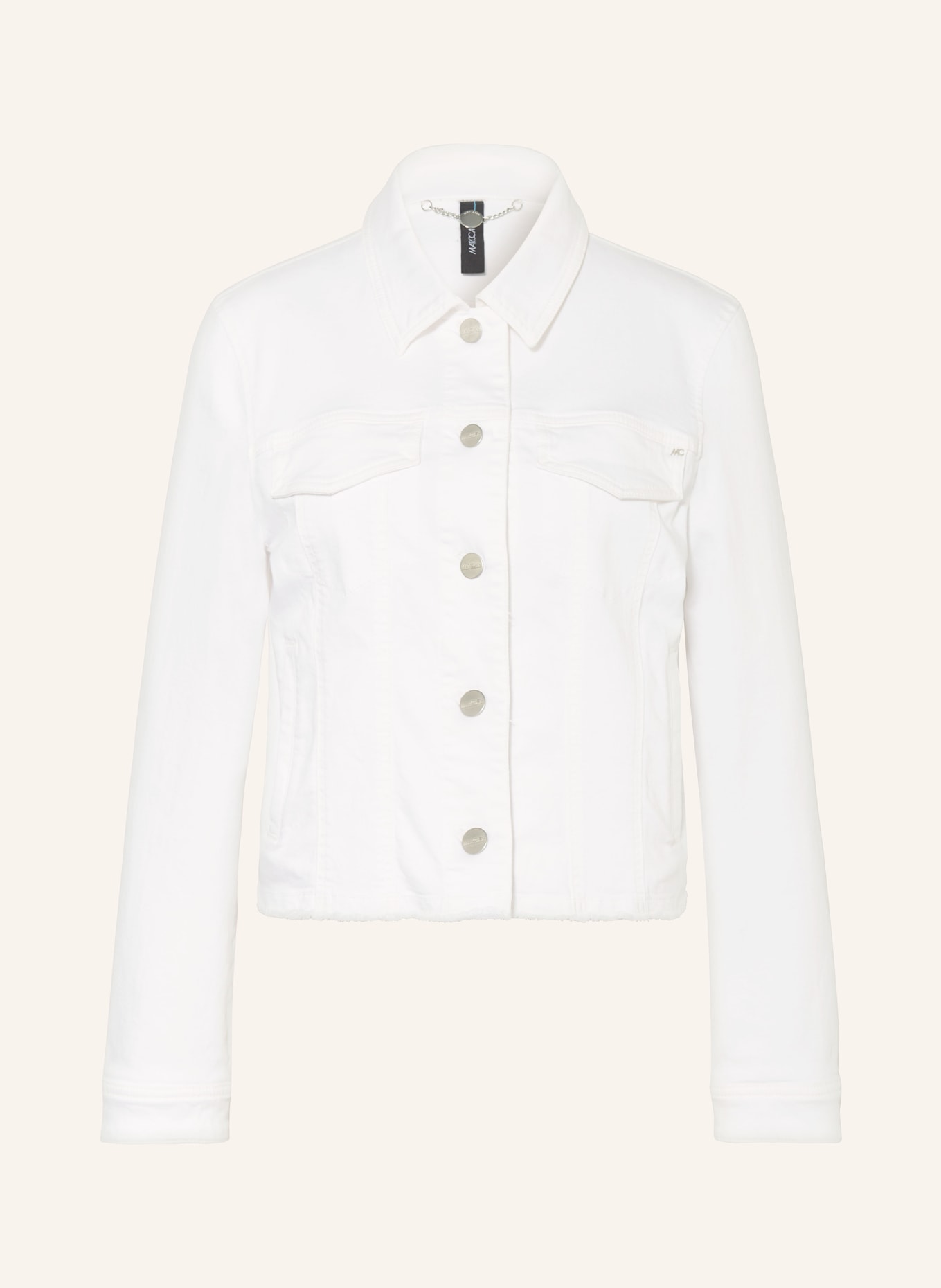 MARC CAIN Denim jacket, Color: 100 WHITE (Image 1)