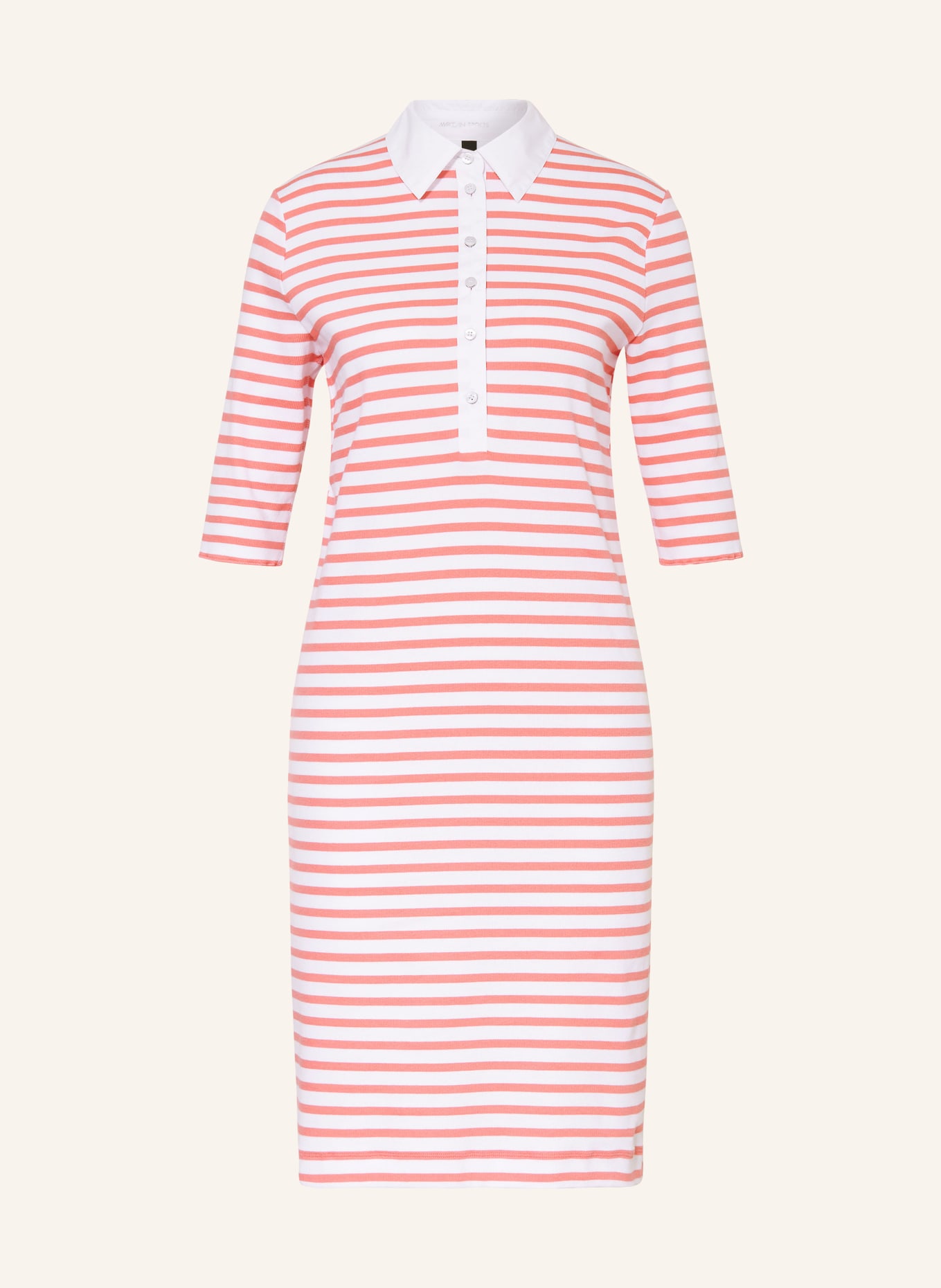 MARC CAIN Polo dress, Color: 238 light neon red (Image 1)