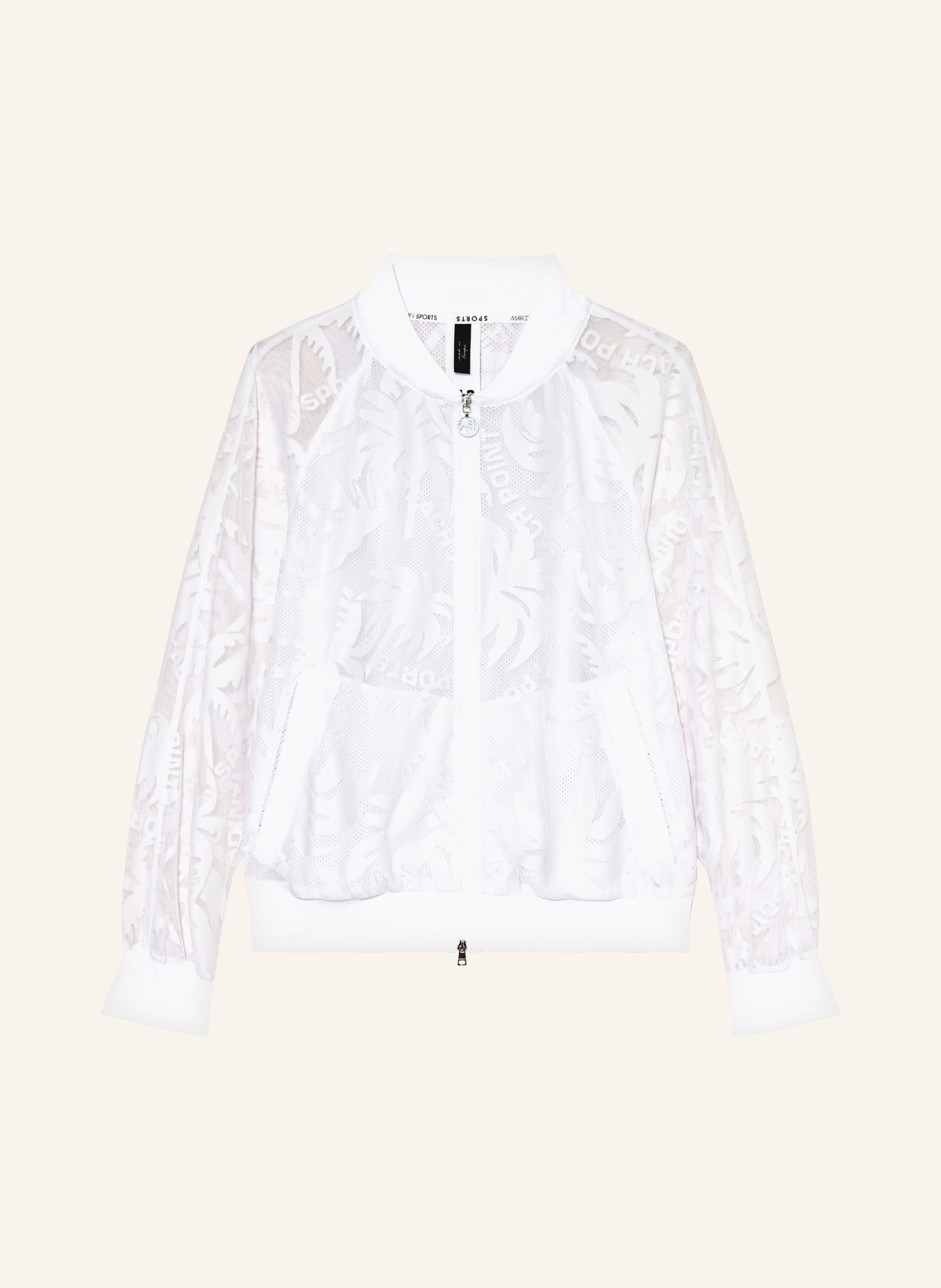 MARC CAIN Mesh-Jacke, Farbe: 100 WHITE (Bild 1)