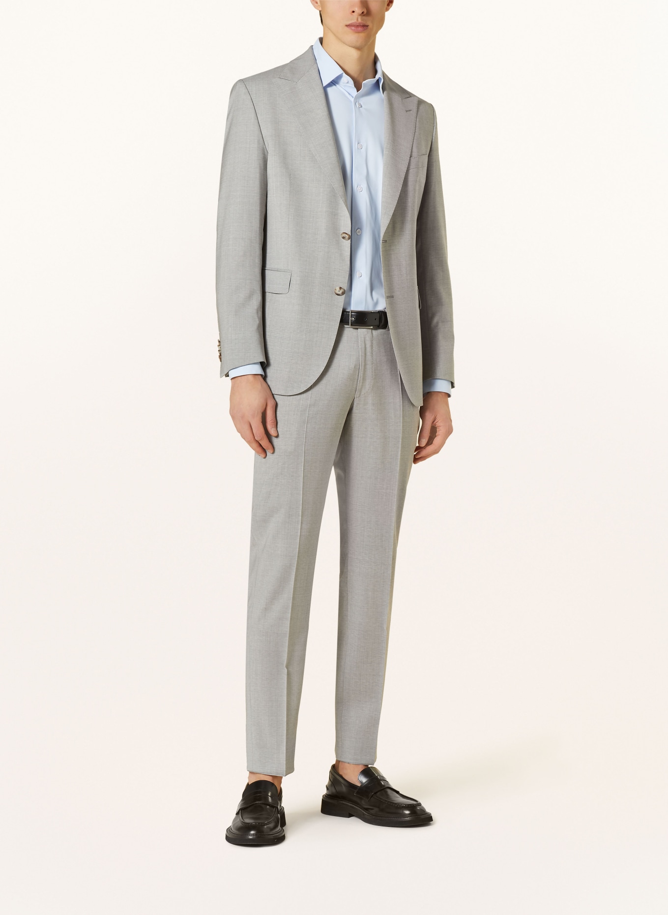 EDUARD DRESSLER Suit trousers shaped fit, Color: 013 HELLGRAU (Image 2)