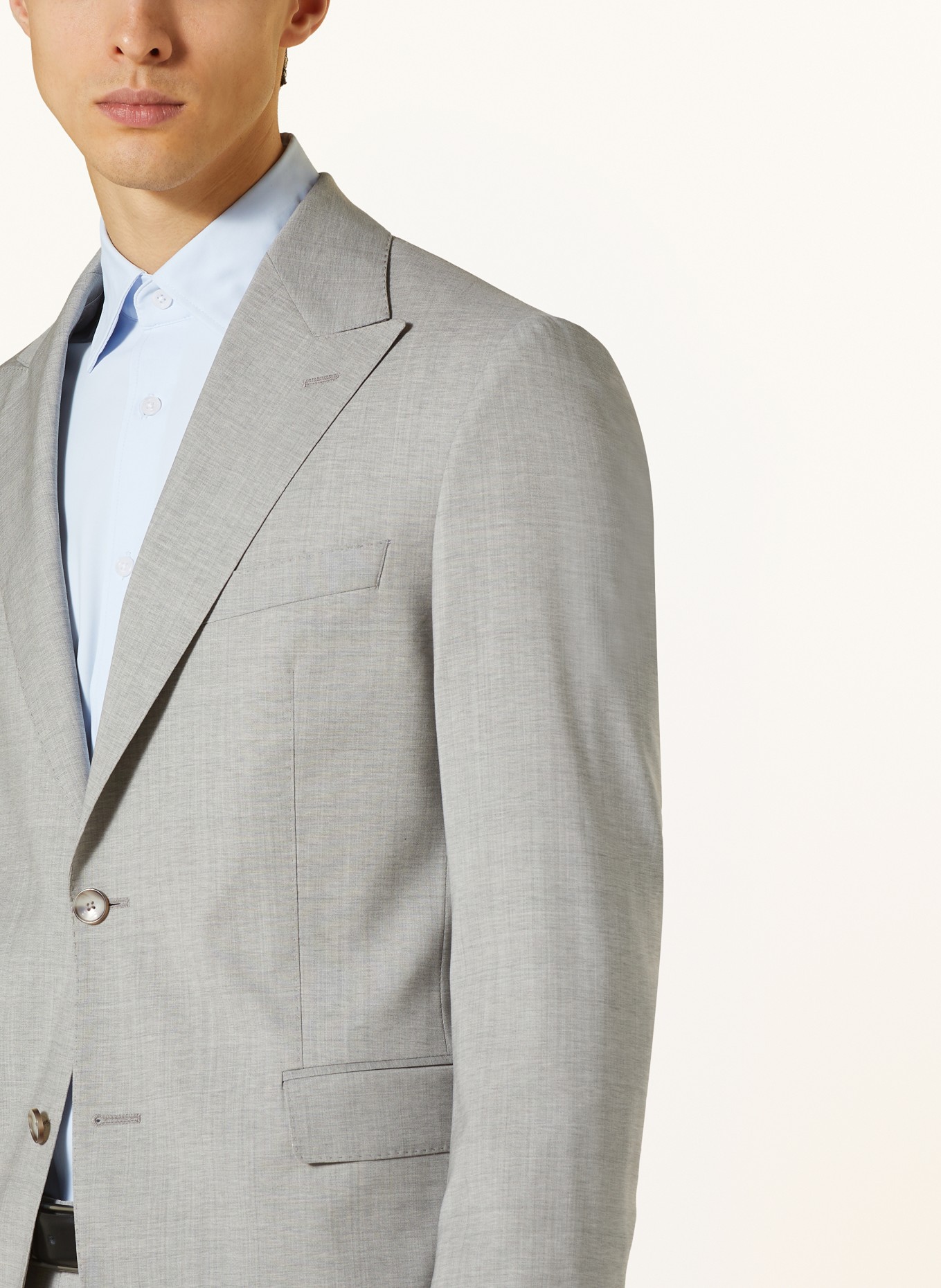 EDUARD DRESSLER Suit jacket shaped fit, Color: 013 HELLGRAU (Image 5)